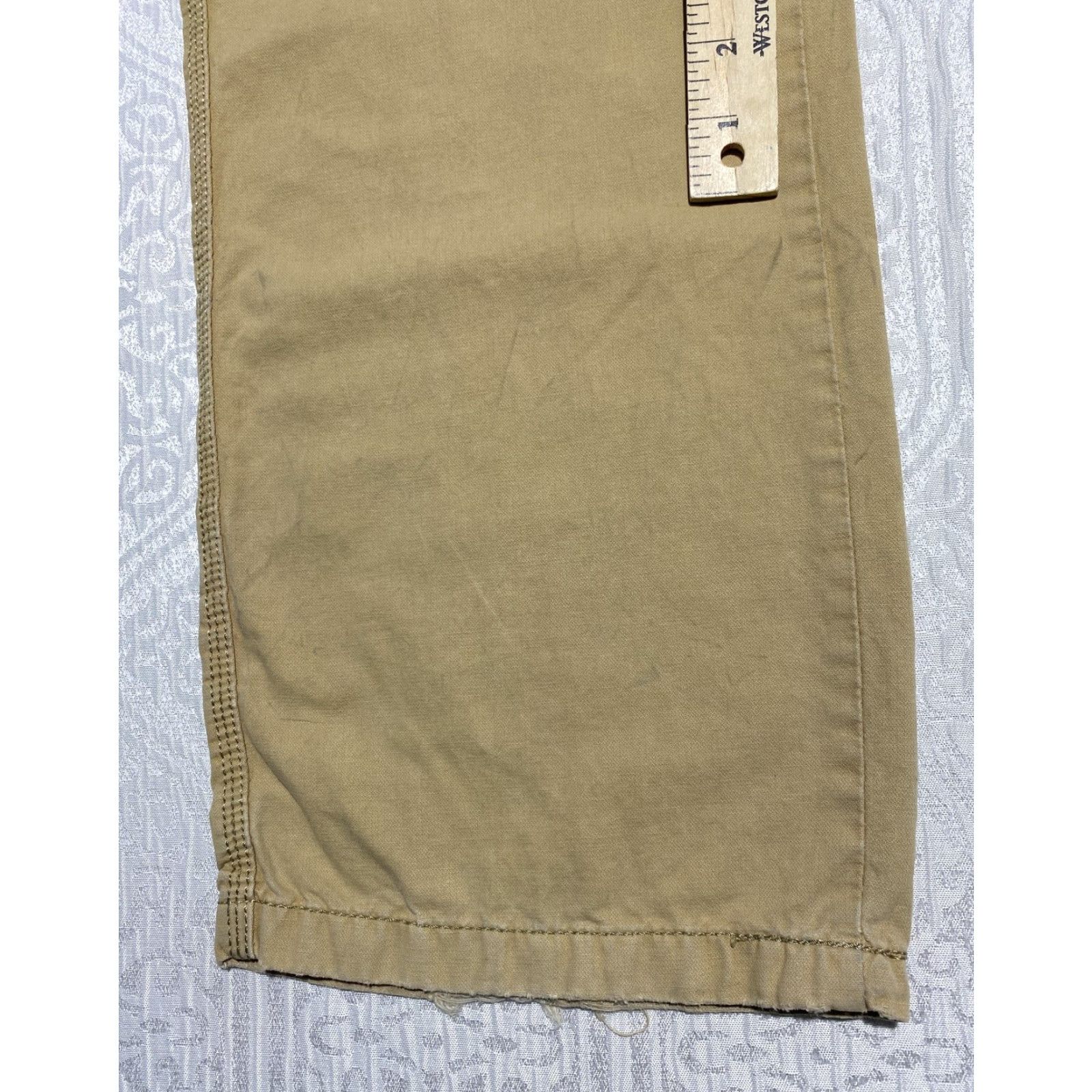 Vintage Bumerang Cargo Pants Mens 36 Khaki Beige Cargo Pocket Casual Outdoor Workwear Relaxed Straight Pant Mens Size US 36 / EU 52 - 2 Thumbnail