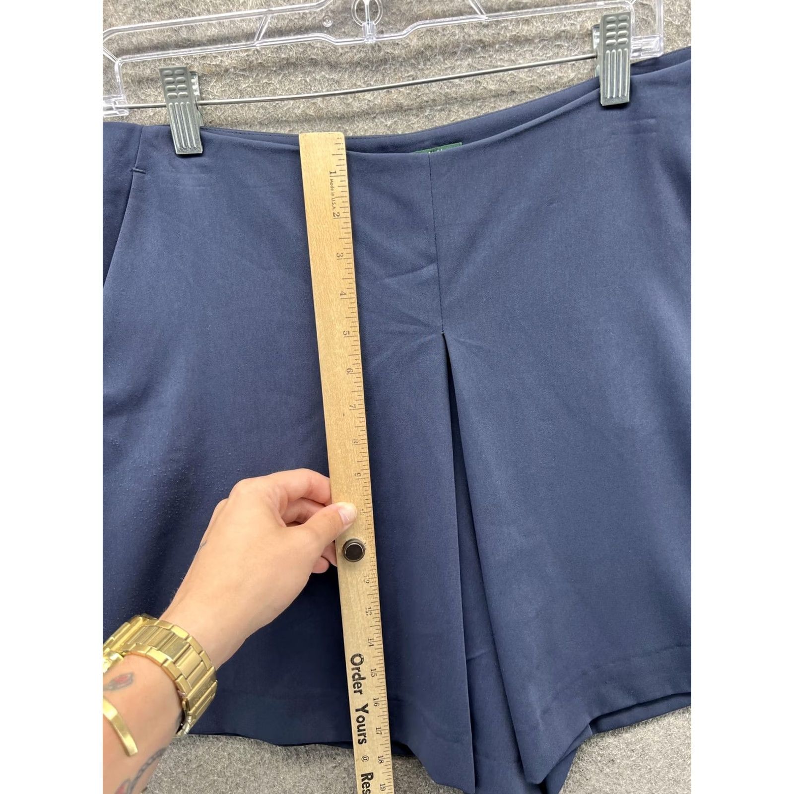 Ralph Lauren Lauren Ralph Lauren Shorts Womens 12P Blue Pleated Chino Dressy Casual Summer Men's? Size 34" / US 12 / IT 48 - 4 Thumbnail