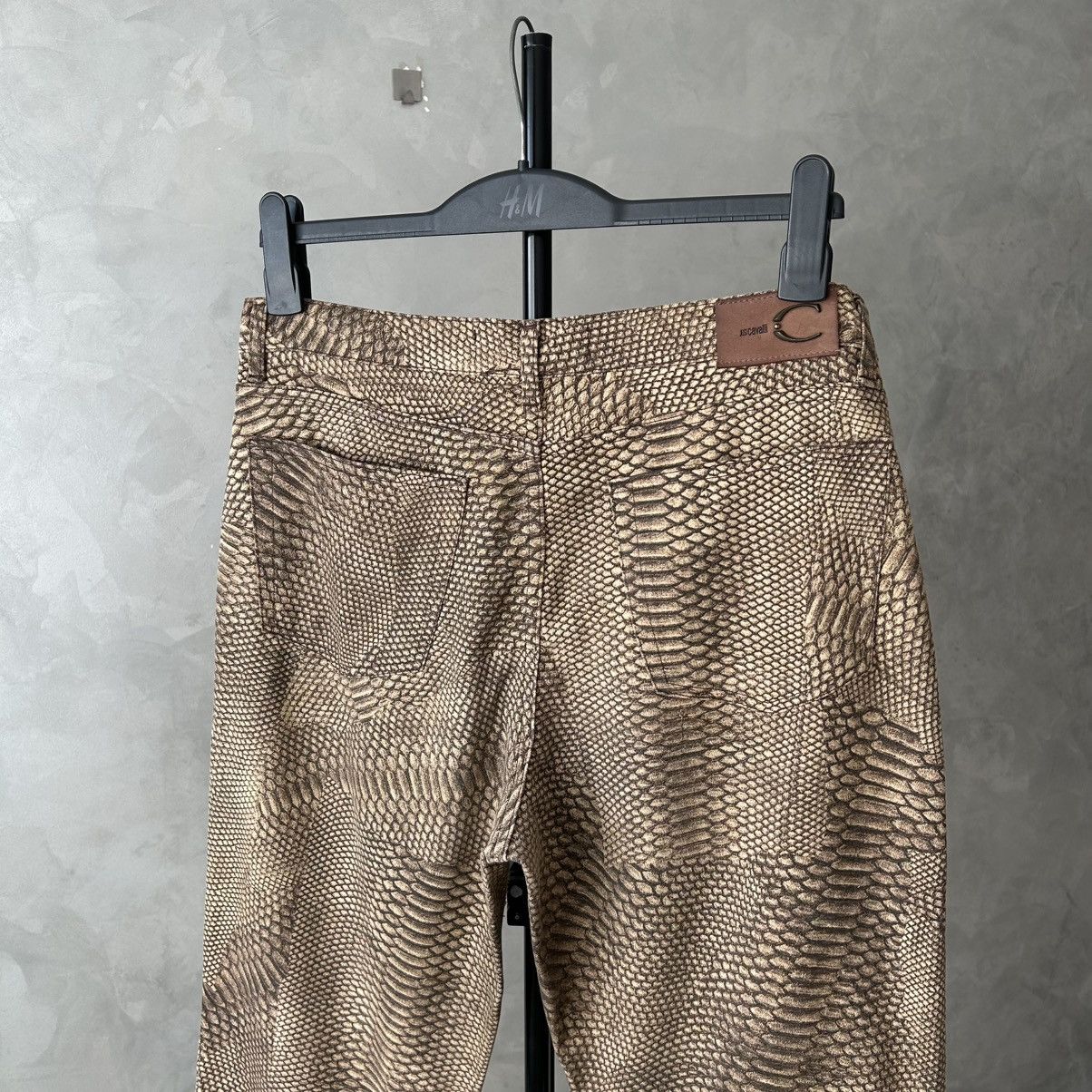 Just Cavalli 00s Just Cavalli Python Snakeskin Flared Pants Size US 32 / EU 48 - 5 Thumbnail
