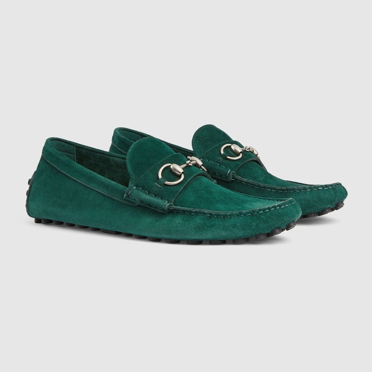 Gucci o1s1wg111025 Driver With Horsebit Shoes in Green Size US 7 / EU 40 - 2 Thumbnail