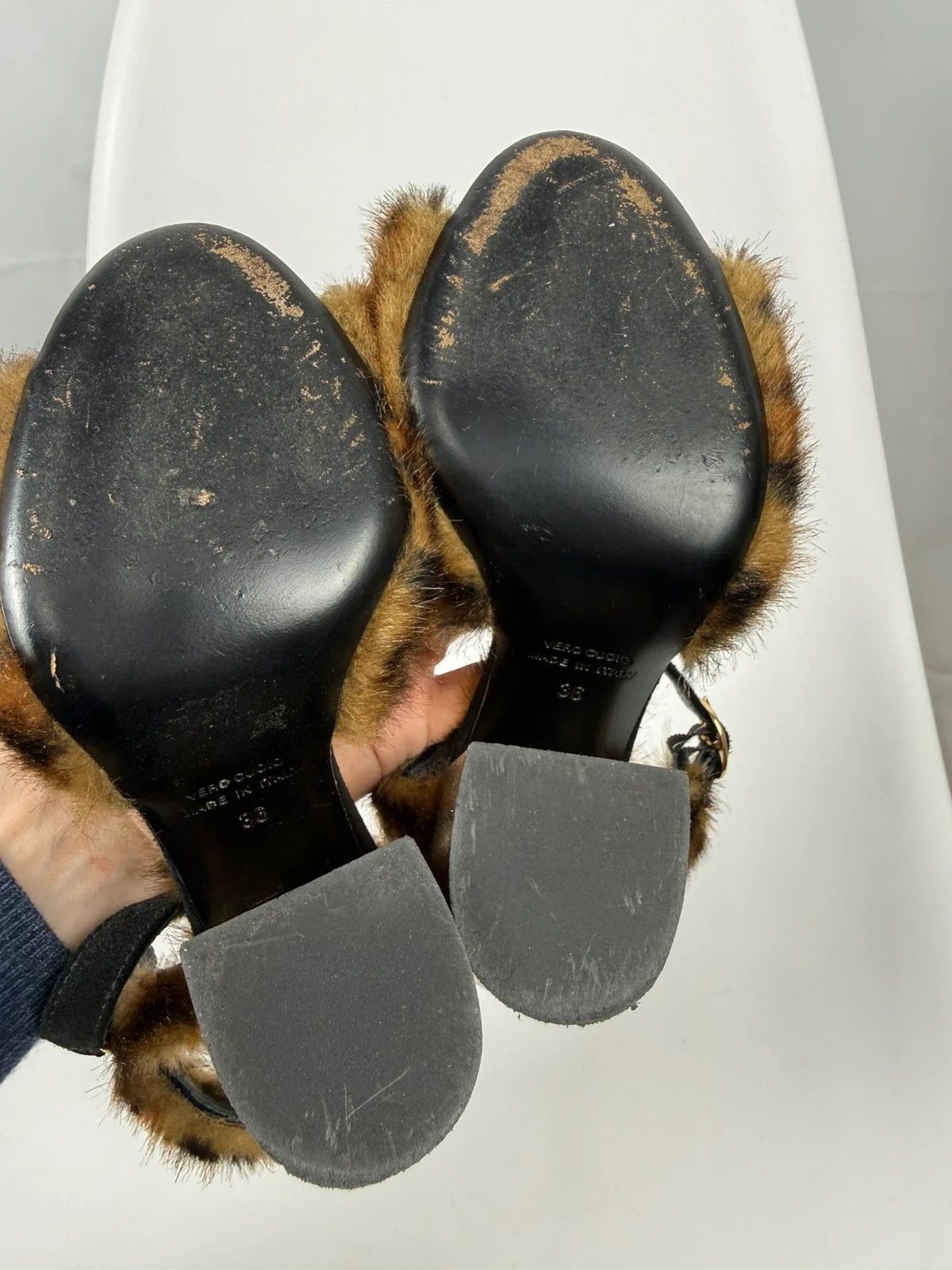Other Strategia Faux Fur Heels Italy size 36 Size US 6 / IT 36 - 7 Thumbnail