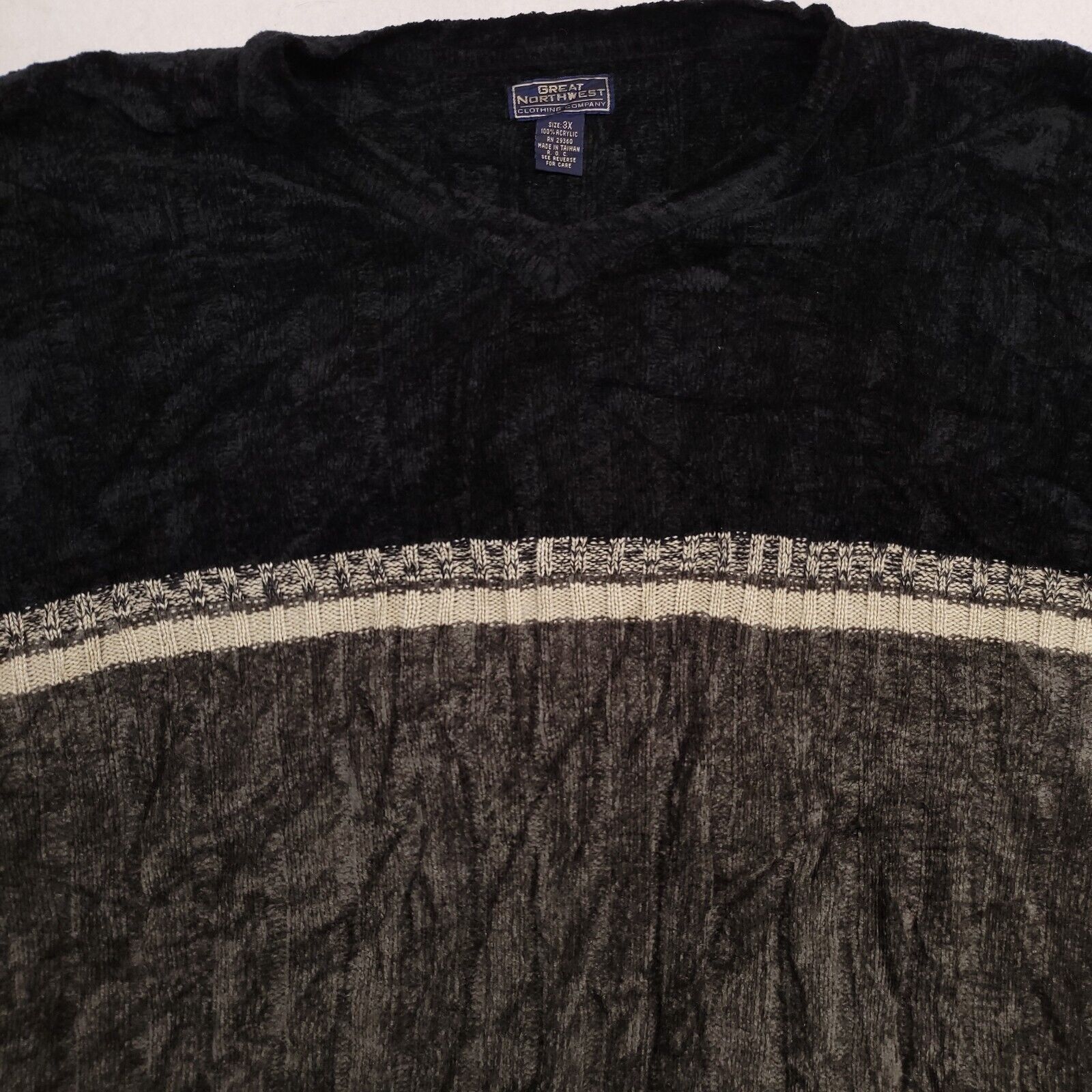 Great Northwest Great Northwest Casual Pullover Sweater Mens Size 3X Black Size US XXL / EU 58 / 5 - 1 Thumbnail