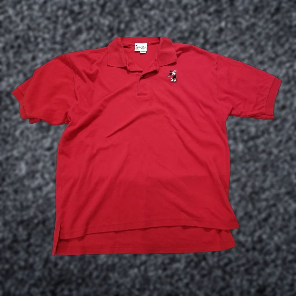 Disney VINTAGE Walt Disney World Mickey Mouse Logo Shirt Mens XL Red Short Sleeve Size US XL / EU 56 / 4 - 1 Thumbnail