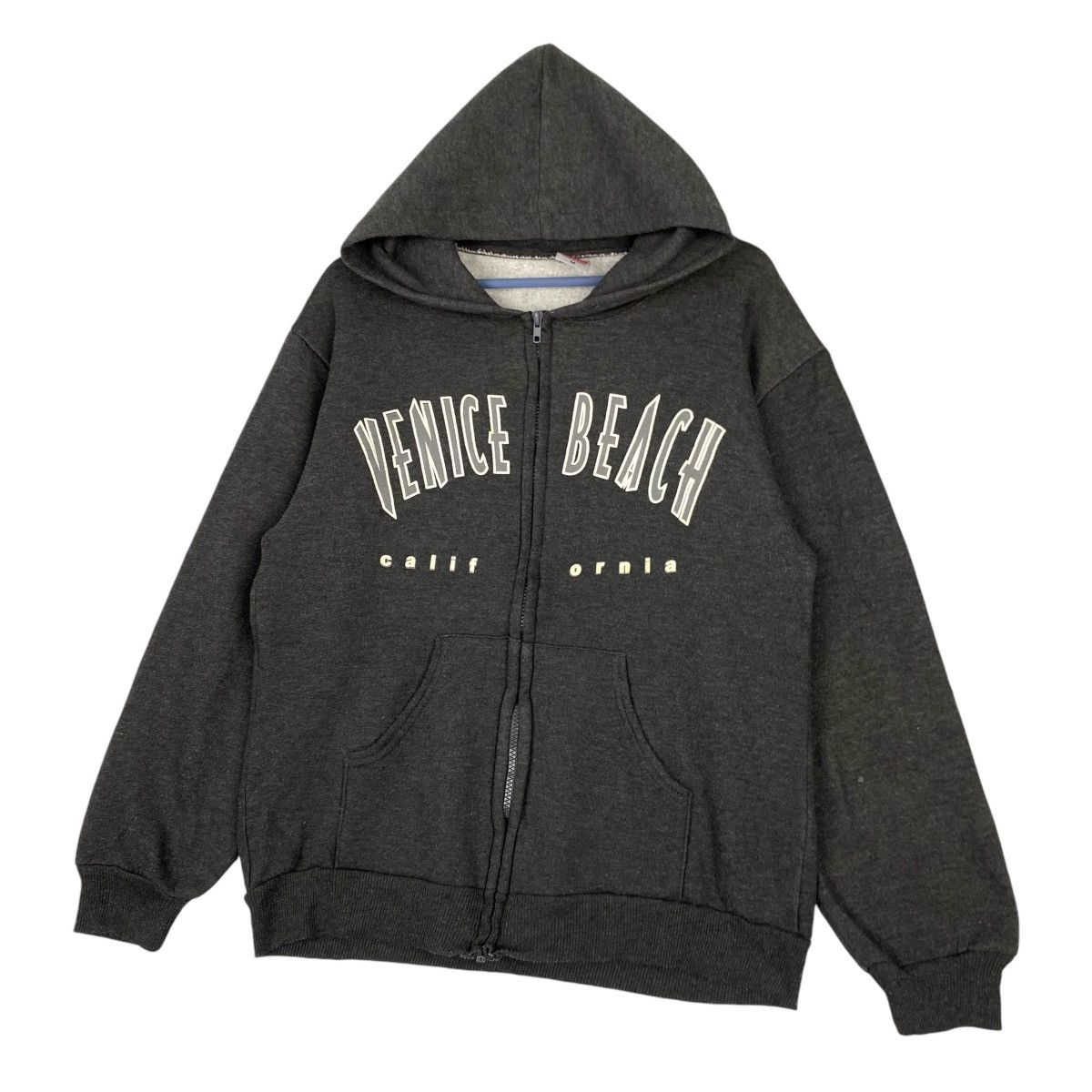 Vintage Vintage Hill Venice Beach Hoodie Full Zip Printed Dark Gray Size US M / EU 48-50 / 2 - 2 Thumbnail