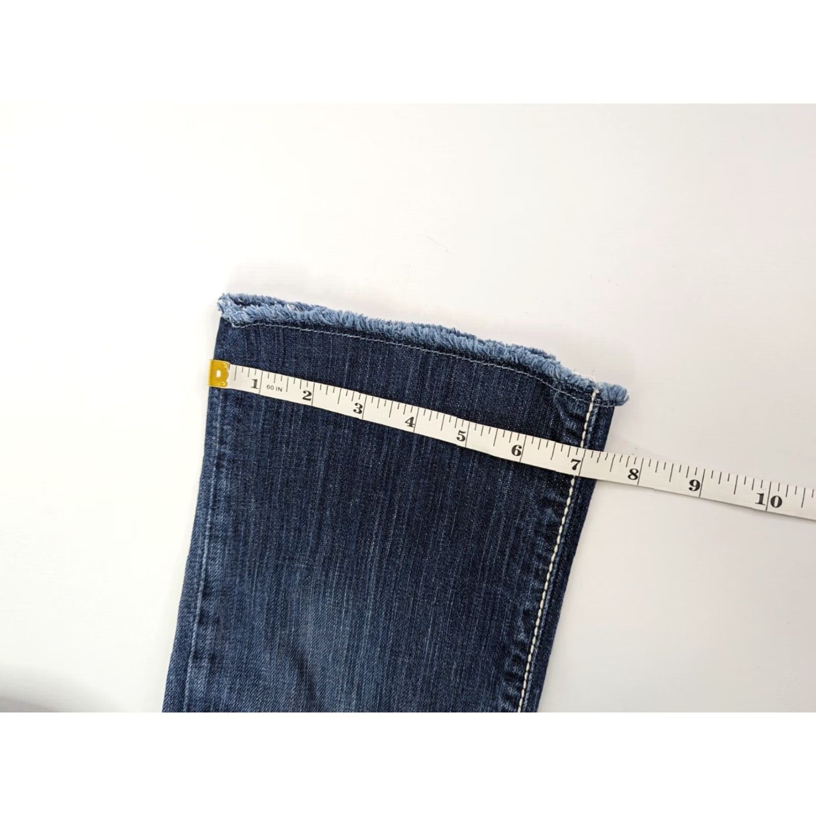 Vintage BKE Buckle Jeans Blue Addison Crop Raw Hem Low Rise Dark Wash Stretch Womens 26 Denim Regular 5-Pocket Size 26" / US 2 / IT 38 - 7 Thumbnail