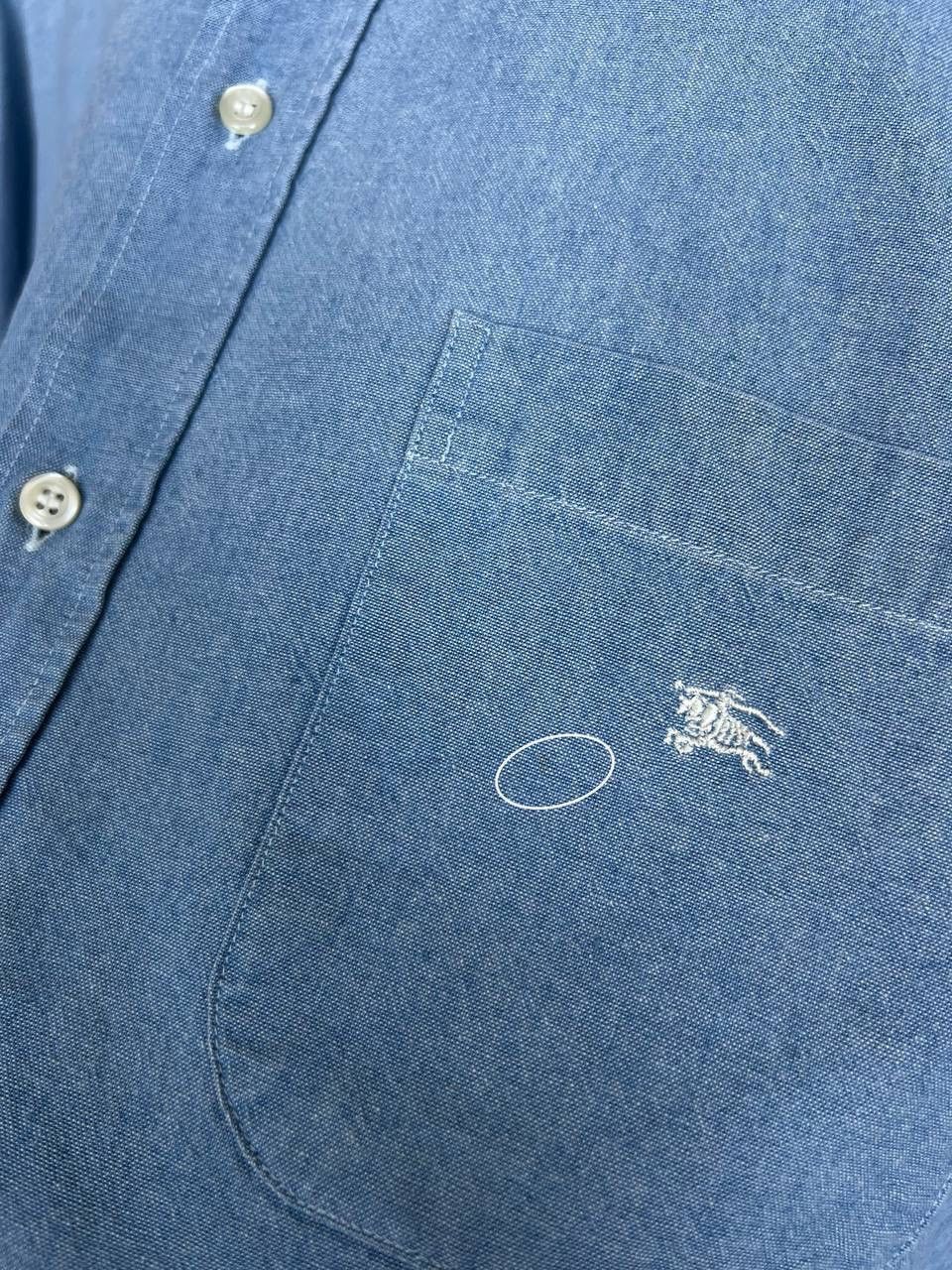 Burberry Burberry London Denim Button Shirt Mens Size 41 or L Size US L / EU 52-54 / 3 - 13 Thumbnail