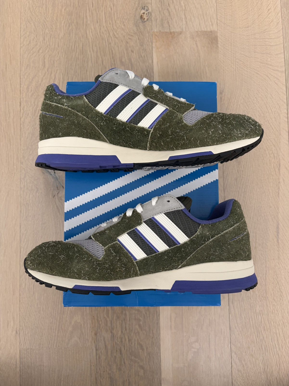 Adidas adidas ZX 420 FZ0255 Skunk Green White Purple Trainers Size US 9 / EU 42 - 2 Thumbnail