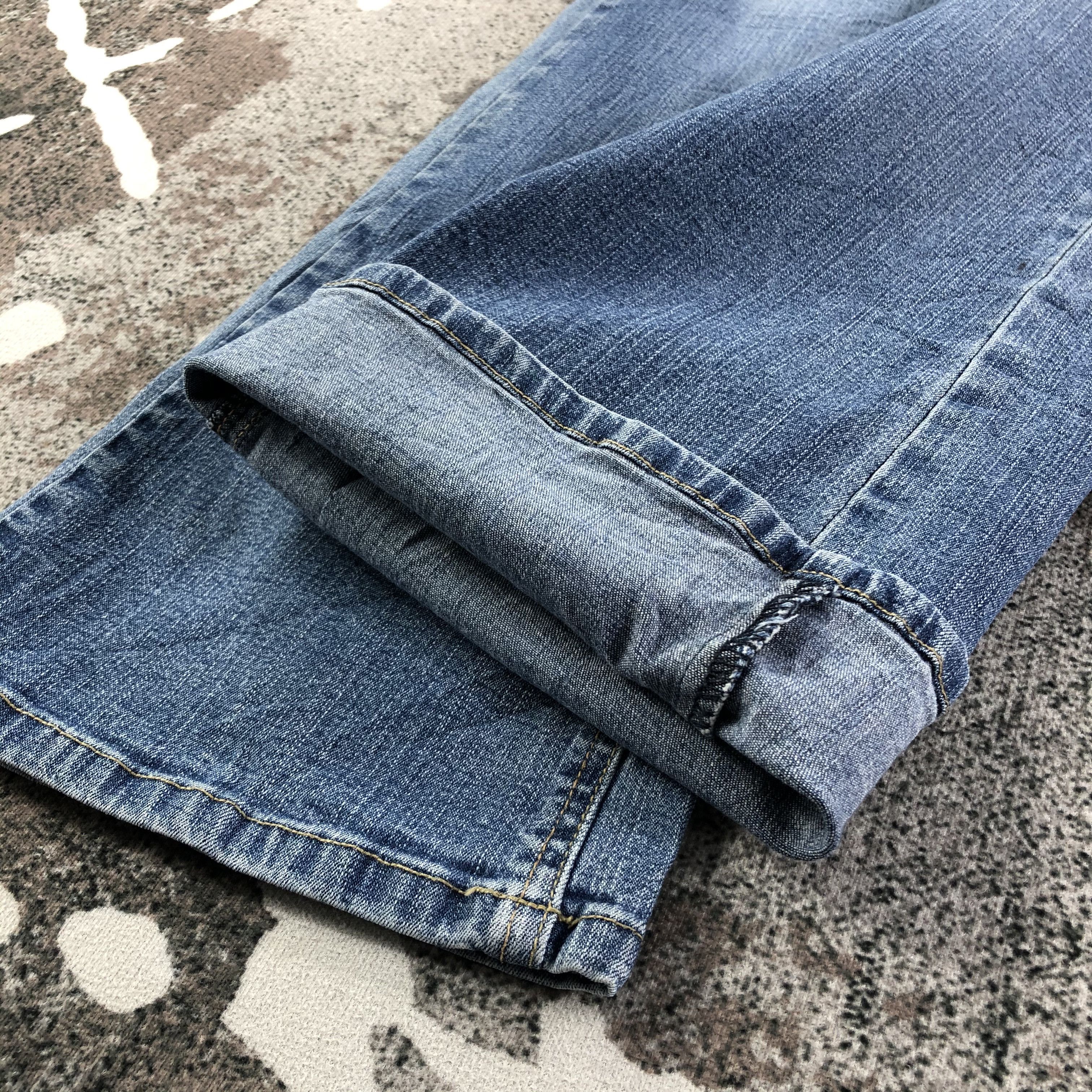 Japanese Brand Japanese Brand Bush Pants Jeans Flare Denim KJ1657 Size 33" - 5 Thumbnail