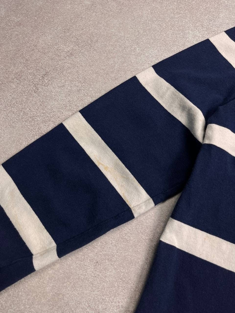 Polo Ralph Lauren × Vintage Vintage Polo Ralph Lauren Striped Boxy Y2K Rugby Shirt XL Size US XL / EU 56 / 4 - 5 Thumbnail