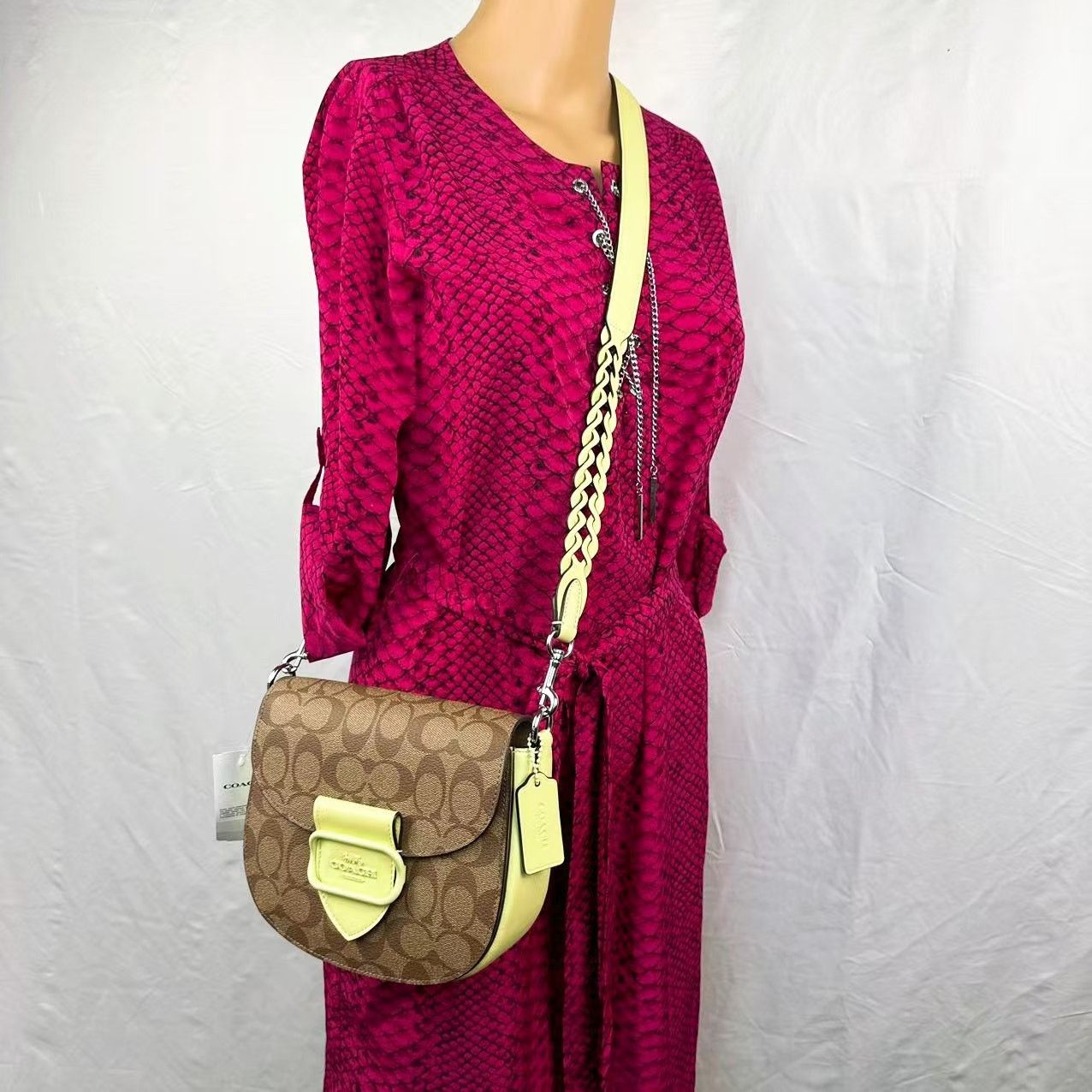 Coach COACH CJ615 Morgan Saddle Bag In Signature Canvas Size ONE SIZE - 1 Thumbnail