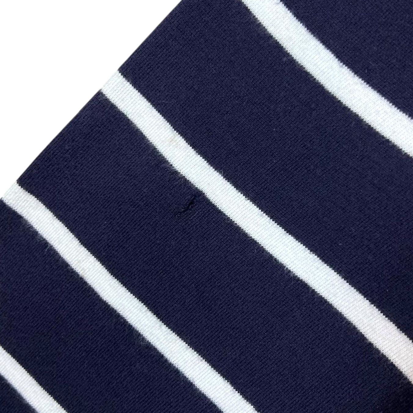 Polo Ralph Lauren POLO RALPH LAUREN Mini Logo Navy White Striped V-Neck Sweater Jumper XL (Best fits XXL) Mens Pullover Size US XL / EU 56 / 4 - 6 Thumbnail