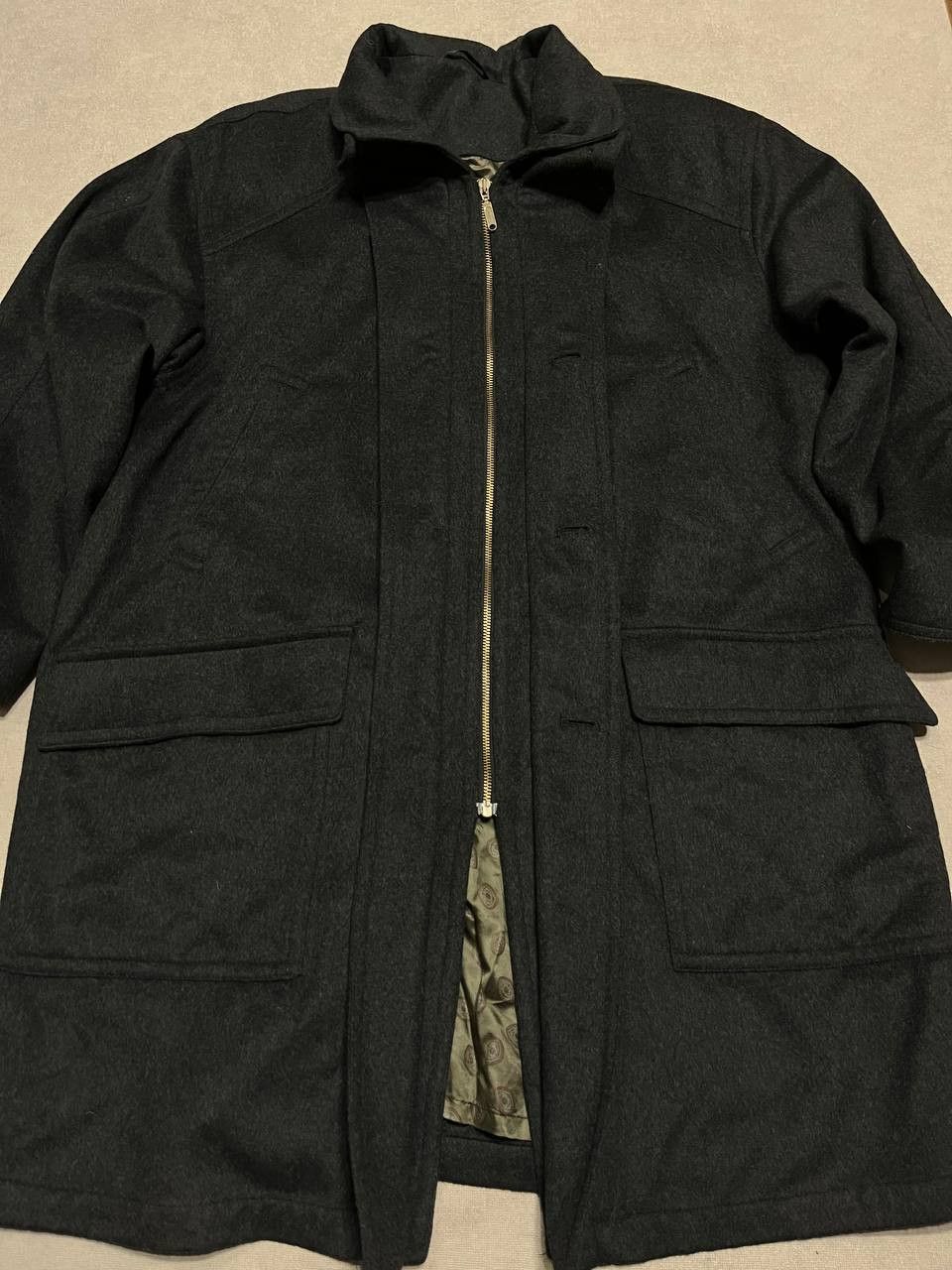 Other Vintage 90s Men`s Coat Viscose Wool Heavyweight Size US L / EU 52-54 / 3 - 9 Thumbnail