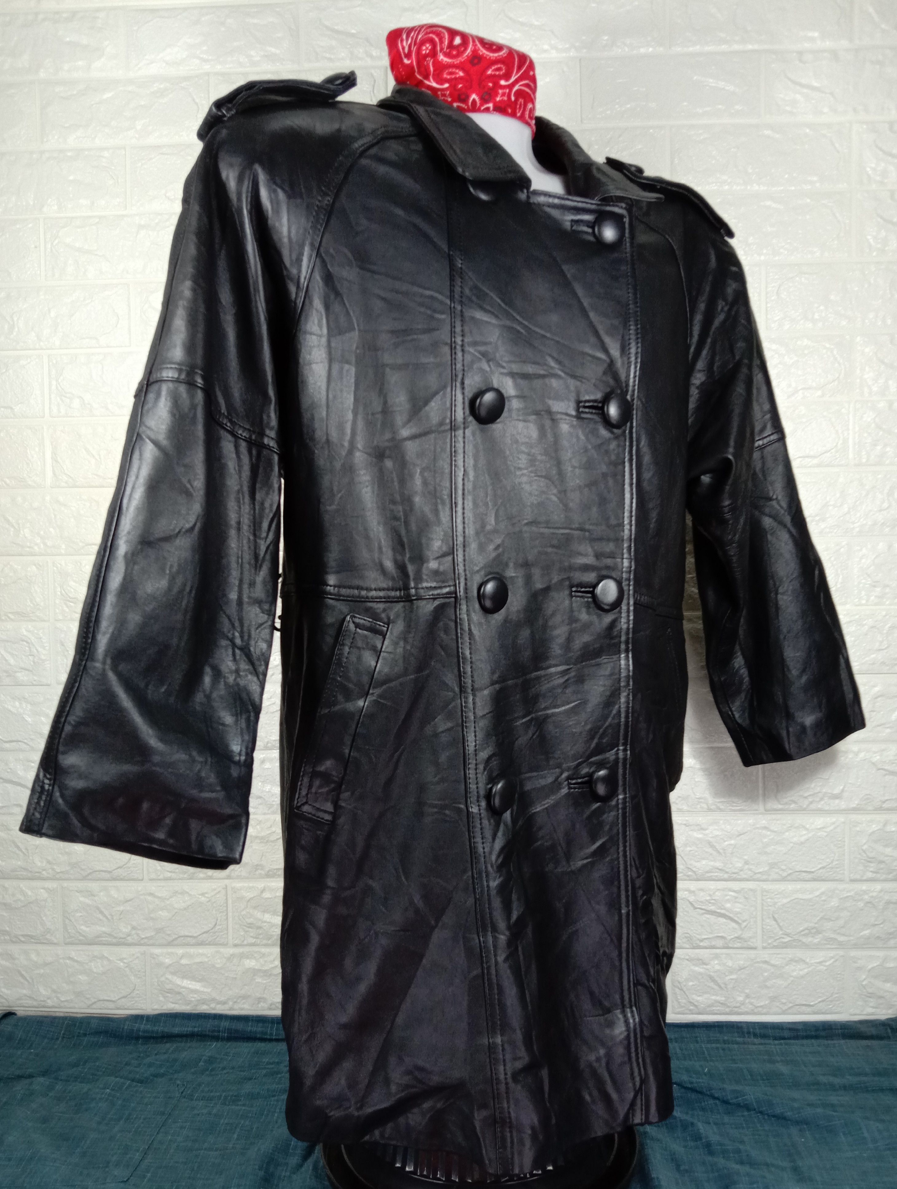 Japanese Brand Vintage Black Leather Jacket Size US L / EU 52-54 / 3 - 2 Thumbnail