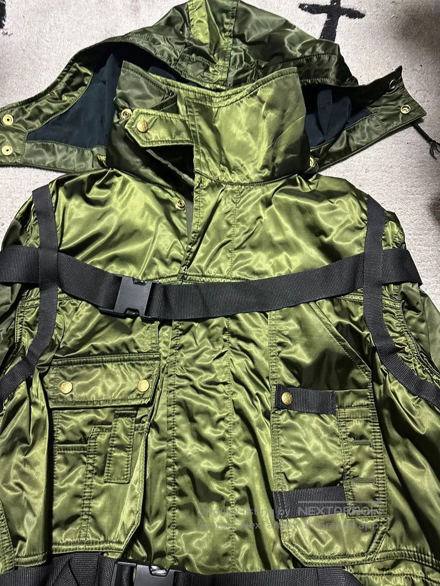 Jean Paul Gaultier rare jean paul gaultier green parachute jacket. Size US L / EU 52-54 / 3 - 2 Thumbnail