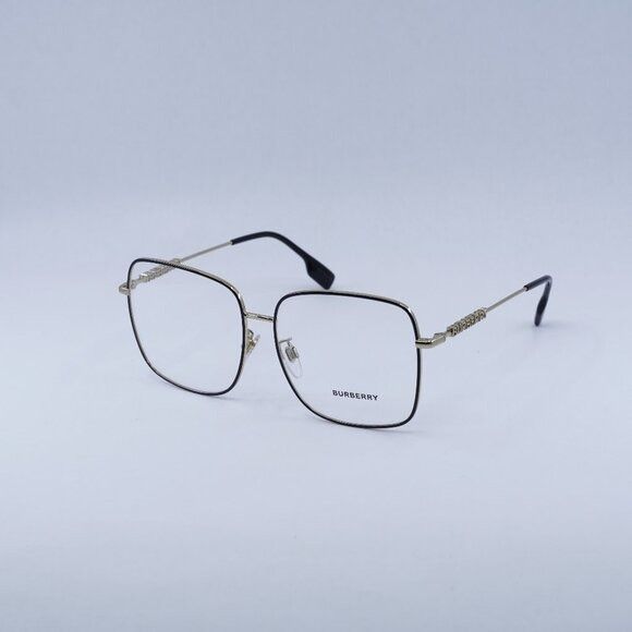 Burberry Burberry BE1378D 1326 Eyeglasses Black 57mm Square Frame Size ONE SIZE - 1 Thumbnail