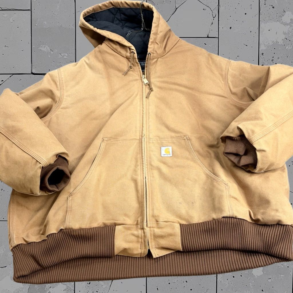 Carhartt Jacket Mens 3xl Beige Loose Fit J140 Made In Usa, Men's (Size Xxl)