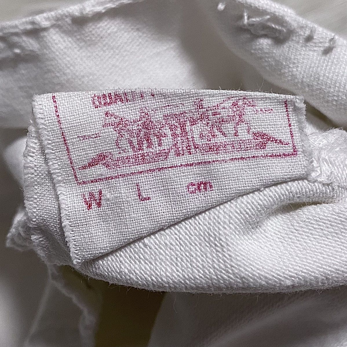 Levi's Vintage Clothing Deadstock Archival 50’s-60’s Levis White Fringed Jeans Denim Size 28" / US 6 / IT 42 - 17 Thumbnail
