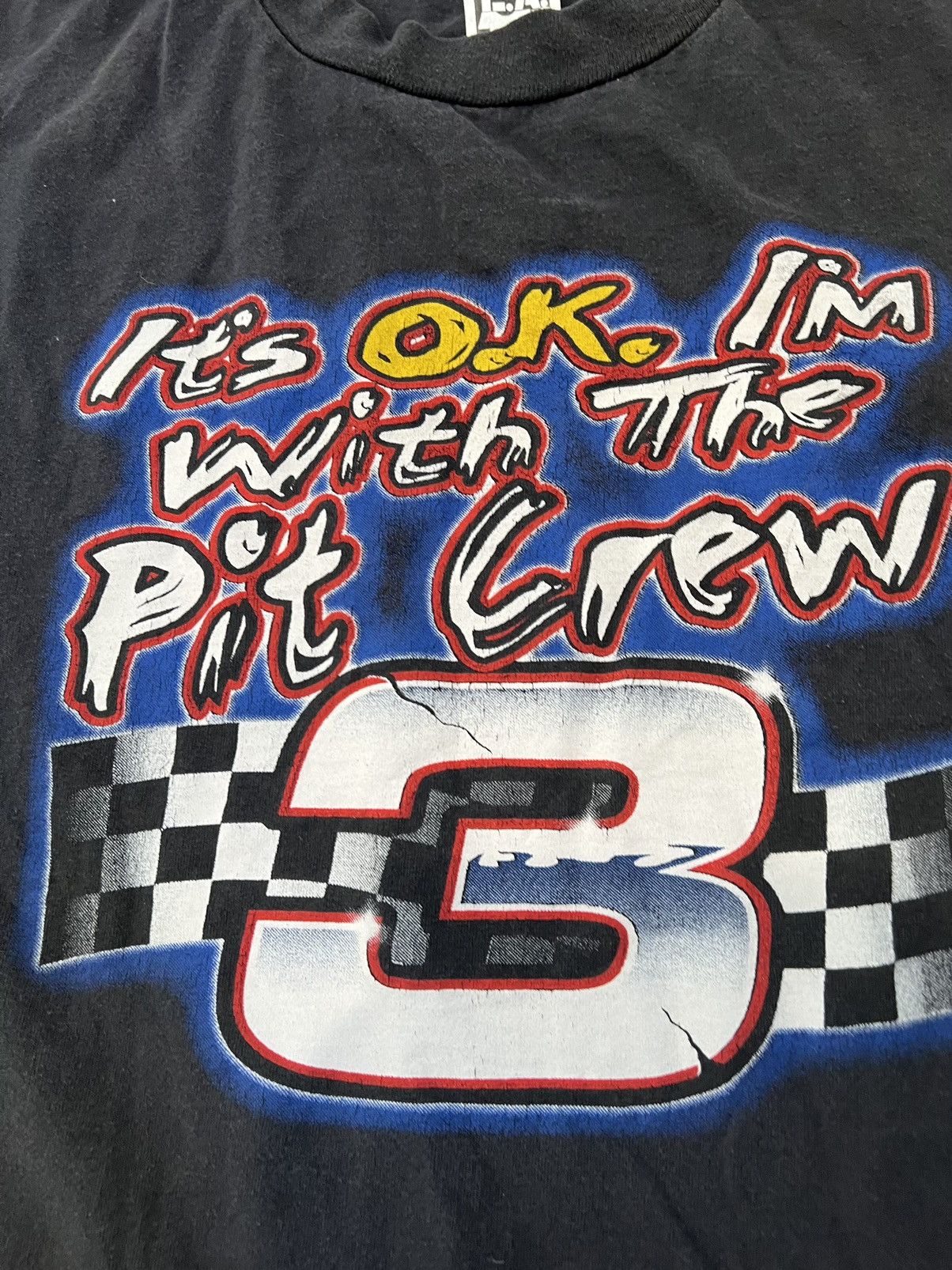 Chase Authentics Vintage its ok im in the pit crew nascar tee Size US L / EU 52-54 / 3 - 2 Thumbnail