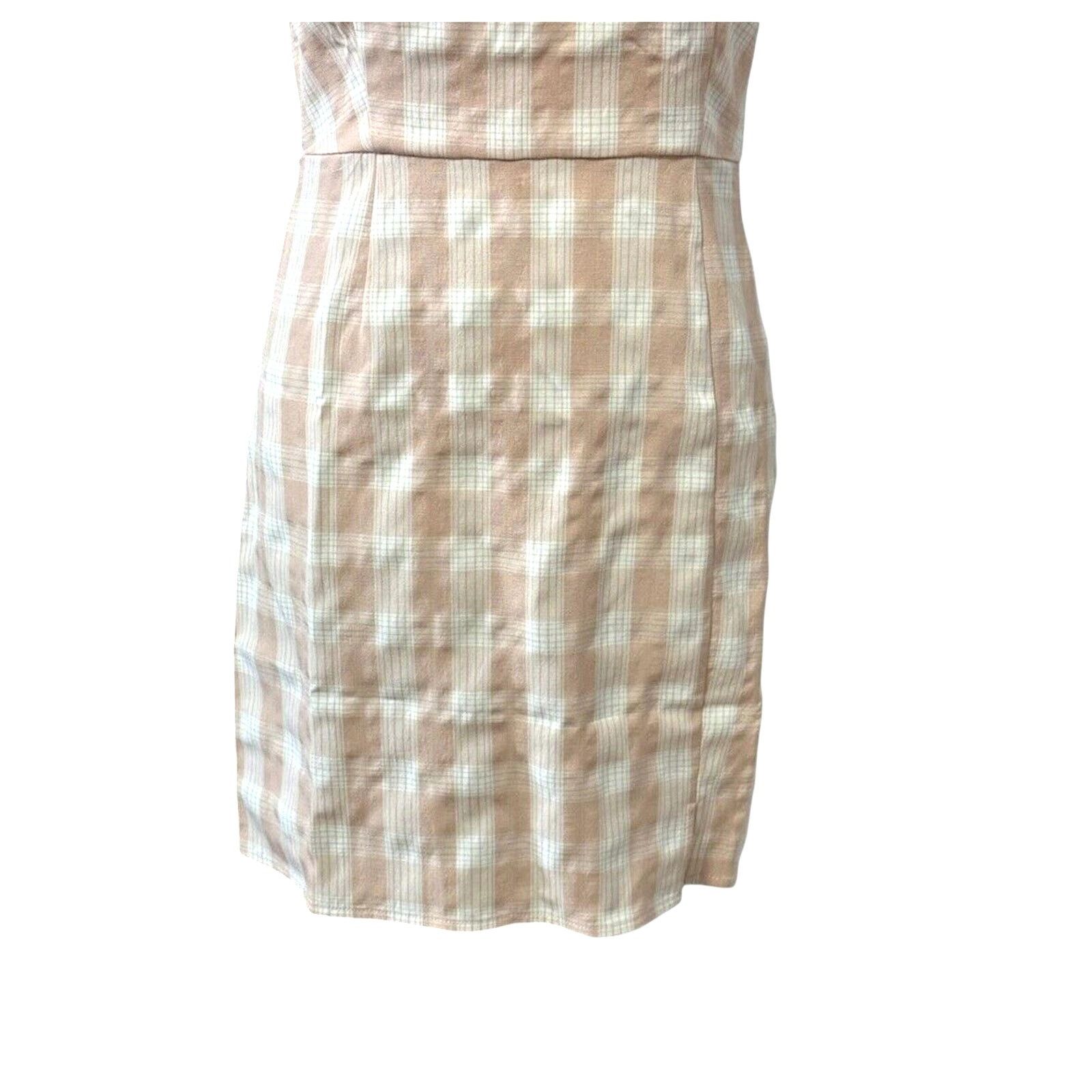 Other BP. Sundress Square Neckline Mini Plaid Pink W L NWOT Size L / US 10 / IT 46 - 3 Thumbnail