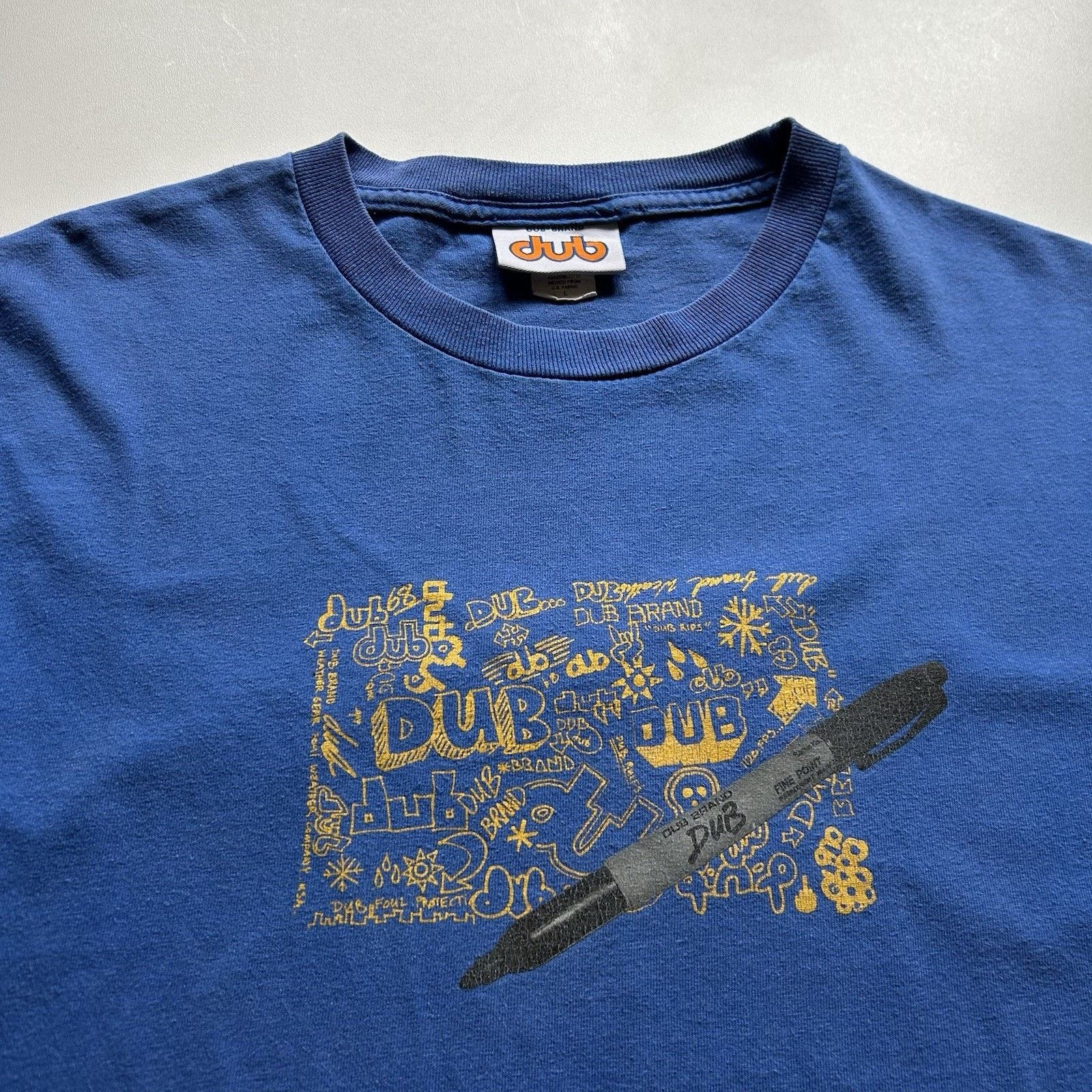 Vintage Vintage Dub Brand Shirt Large 90s Y2K Graffiti Art Snowboard Size US L / EU 52-54 / 3 - 2 Thumbnail