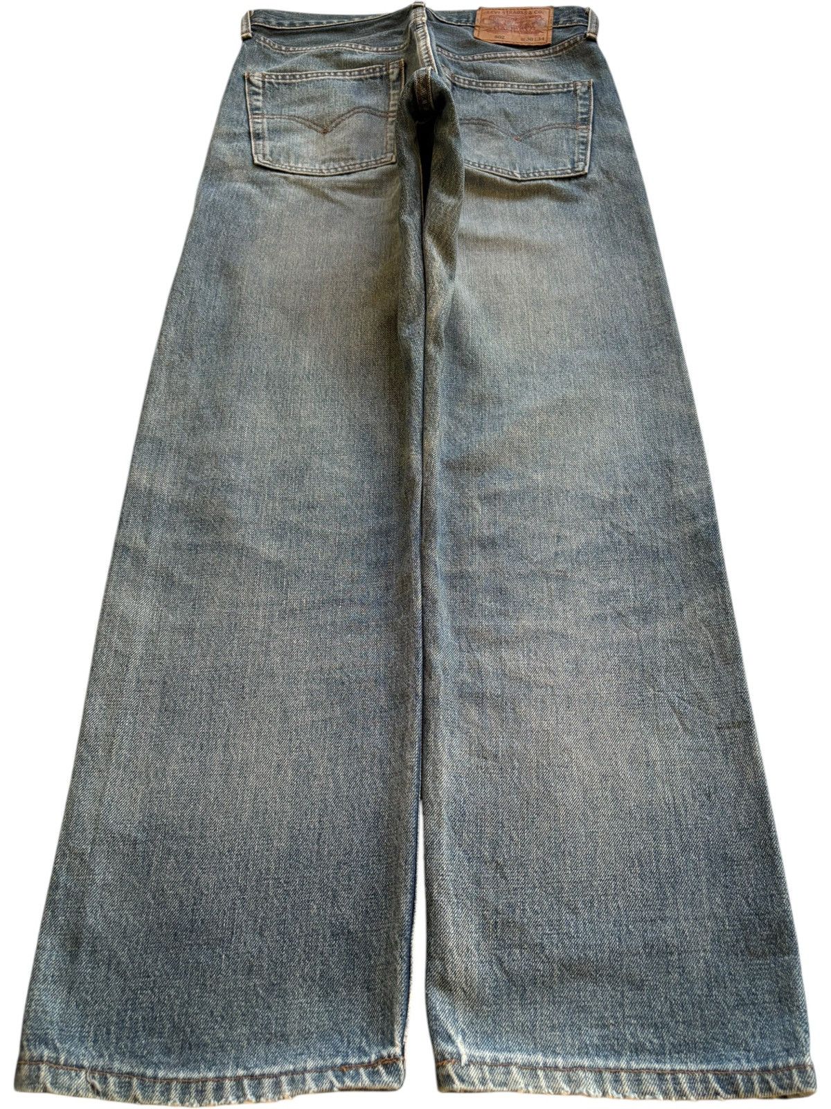 Levi's Vintage 80s Levis 502XX Big E Selvedge Mud Wash Loose Jeans Size US 29 - 3 Thumbnail