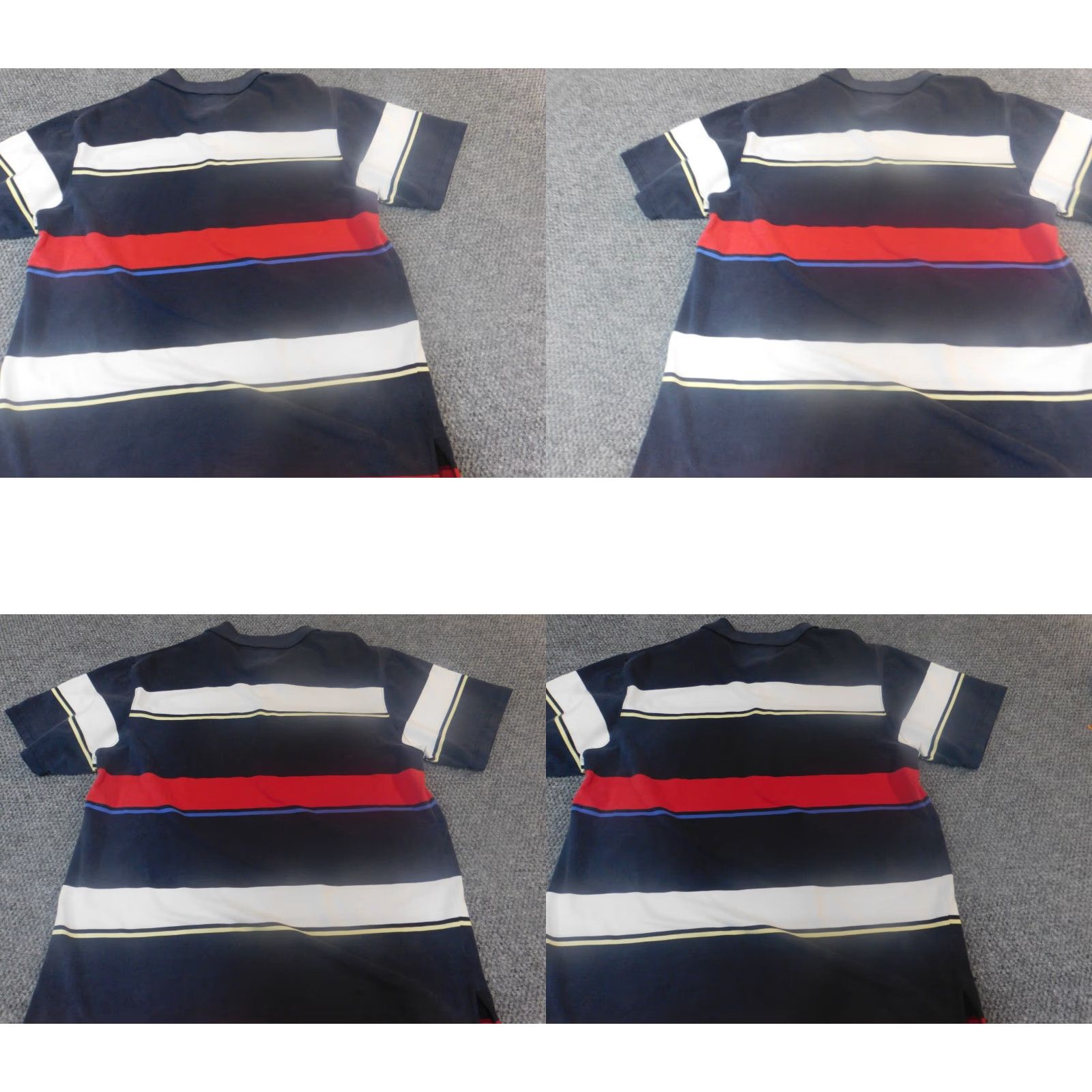 Bugle Boy Bugle Boy Polo Shirt Mens Medium Blue Red Striped Knit Cotton Short Sleeve Collared Button Breathable Logo Fishing Vintage: No (Good Condition) Size US M / EU 48-50 / 2 - 8 Thumbnail