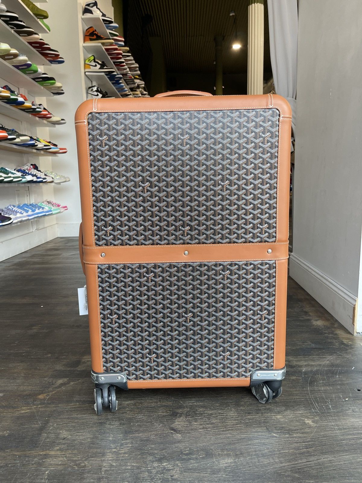 Goyard Black Brown Goyard Suitcase Size ONE SIZE - 2 Thumbnail