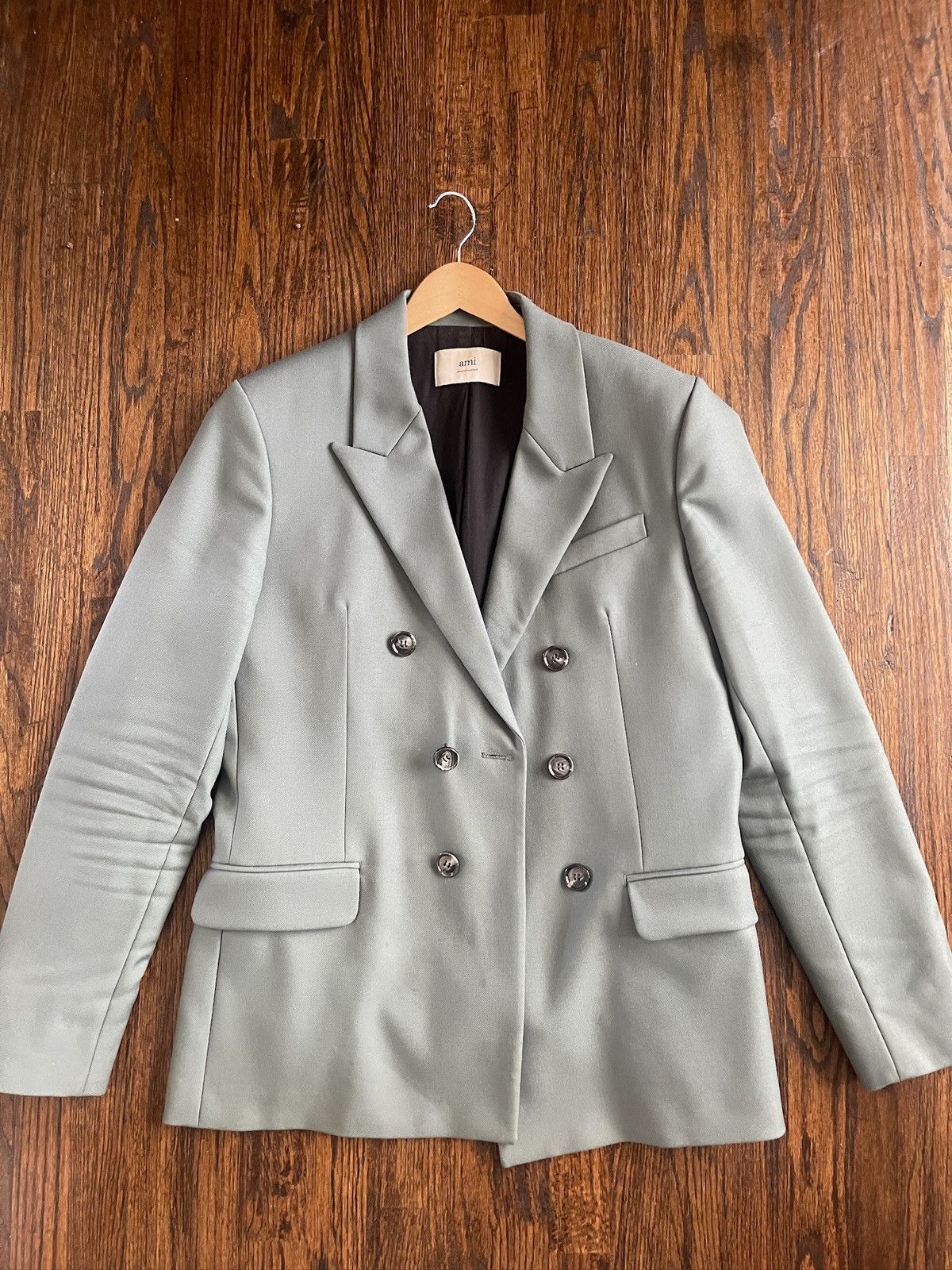 AMI AMI Teal/Blue/Green Mens Blazer L Size 42R - 1 Thumbnail