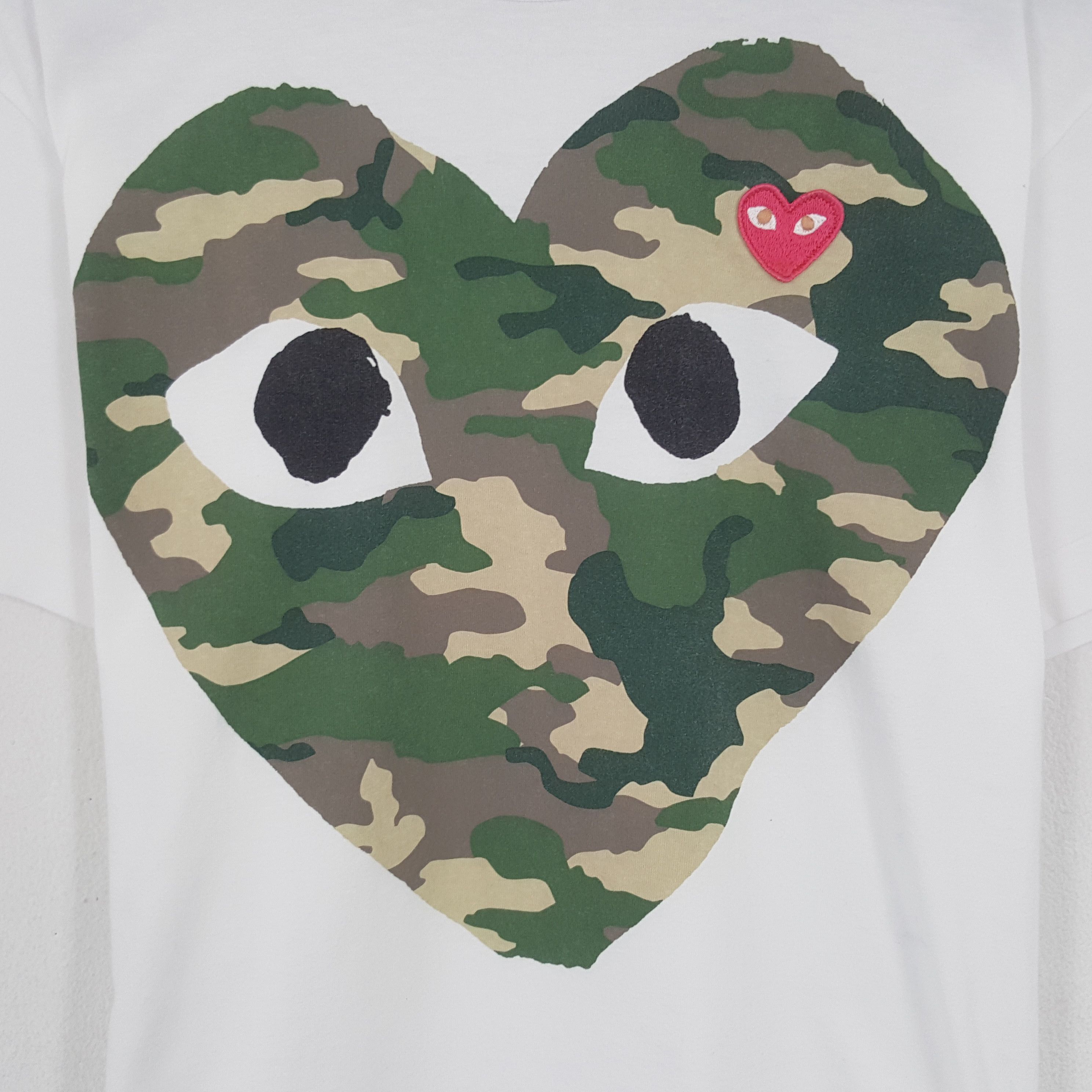 Comme des Garcons PLAY × Vintage Vintage Play Comme des Garcons Camo Tshirt Size US M / EU 48-50 / 2 - 2 Thumbnail