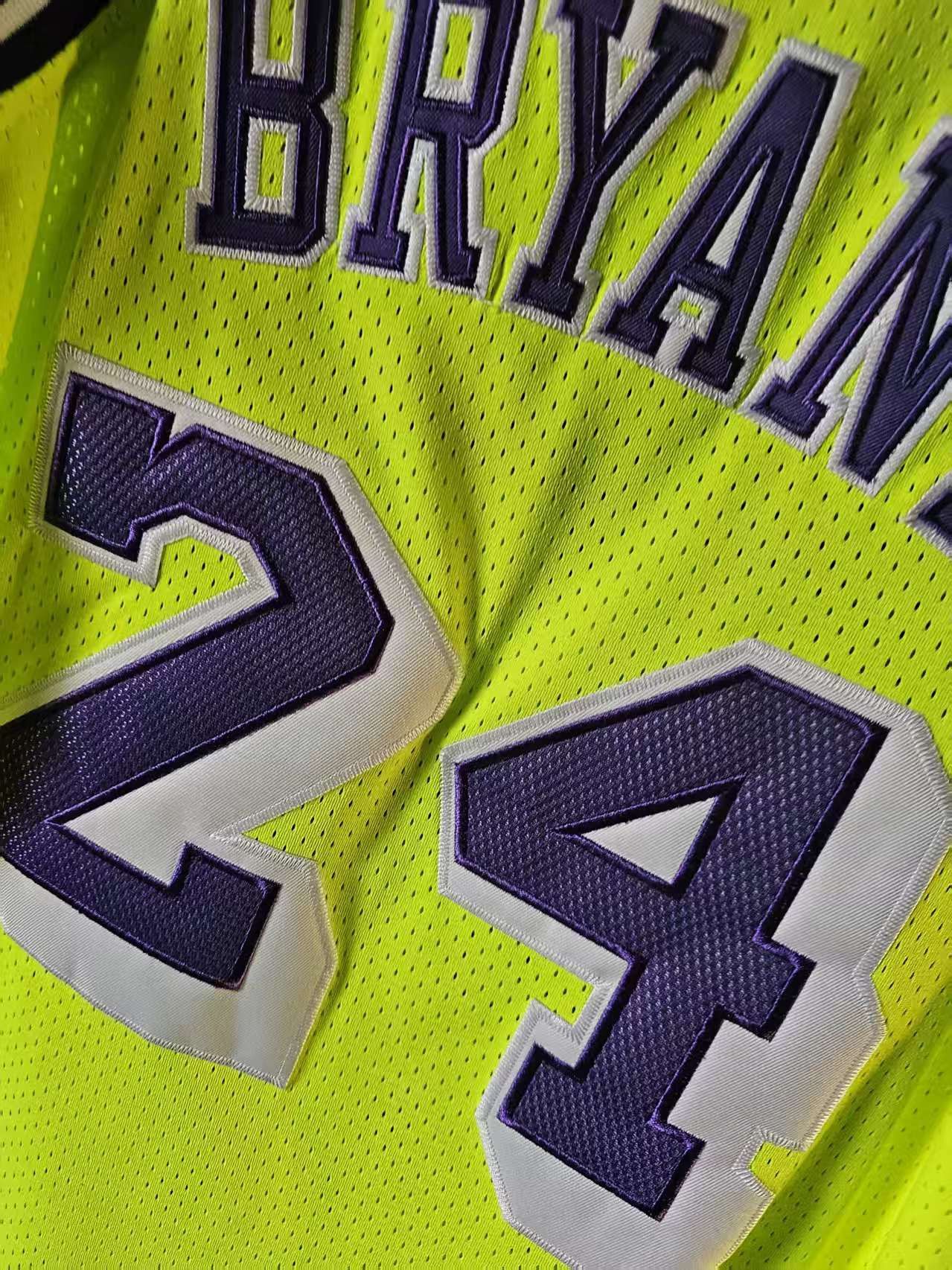 NBA Laker #24 Kobe Bryant Jersey Double Stitched Green Size US M / EU 48-50 / 2 - 4 Thumbnail