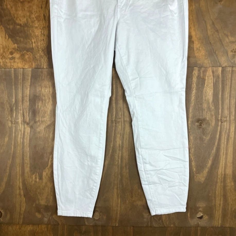 Vintage Judy Blue Womens Jeans White High Waist Skinny Button Fly Stretch 14W Size 36" / US 14 / IT 50 - 3 Thumbnail