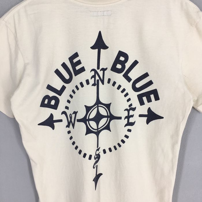 45rpm Blue Blue Compass Direction Kapital Usn Navy T shirt Medium