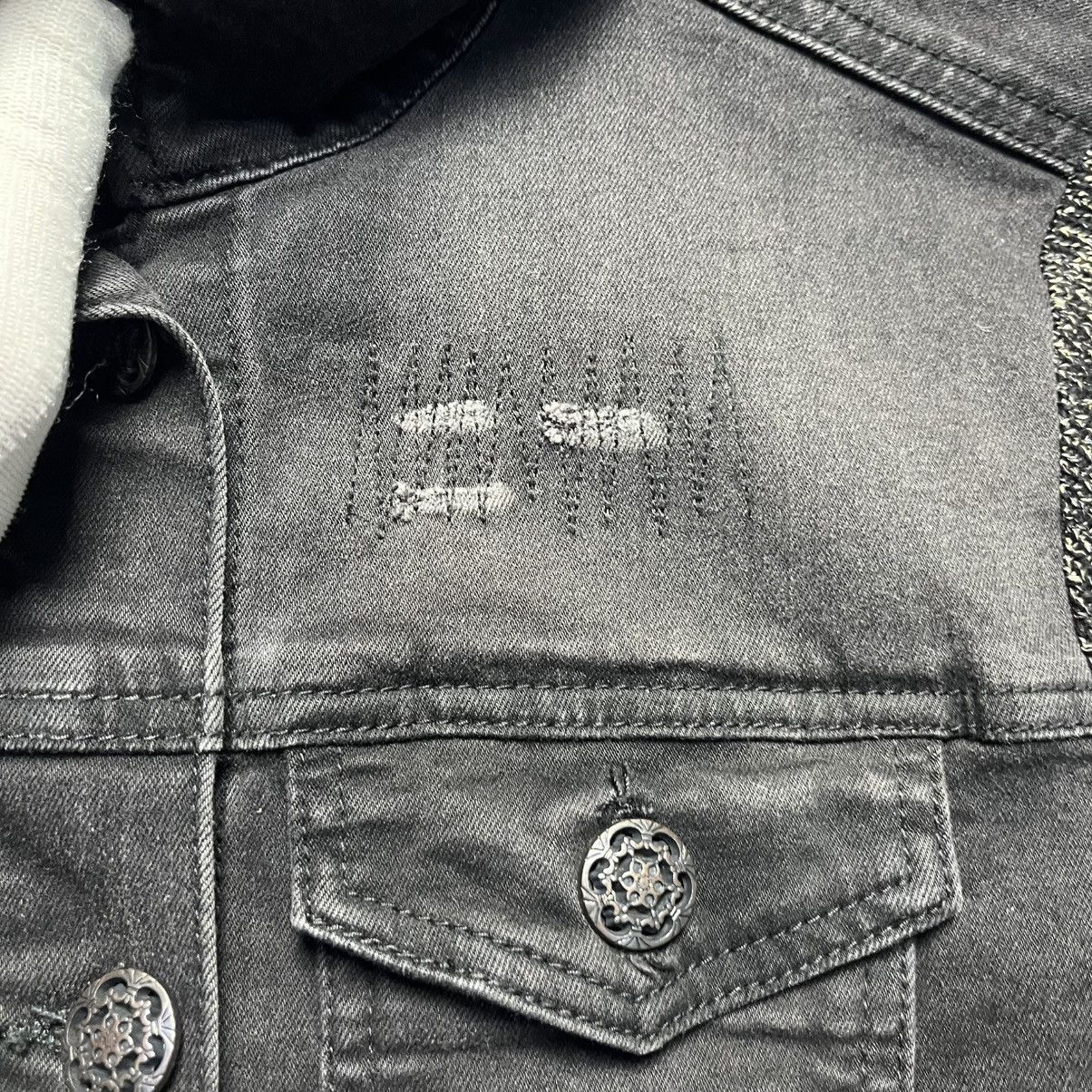 Desigual × Vintage Vintage Desigual Denim Jacket Knitted Sleeve Y2K Streetwear Size XS / US 0-2 / IT 36-38 - 8 Thumbnail