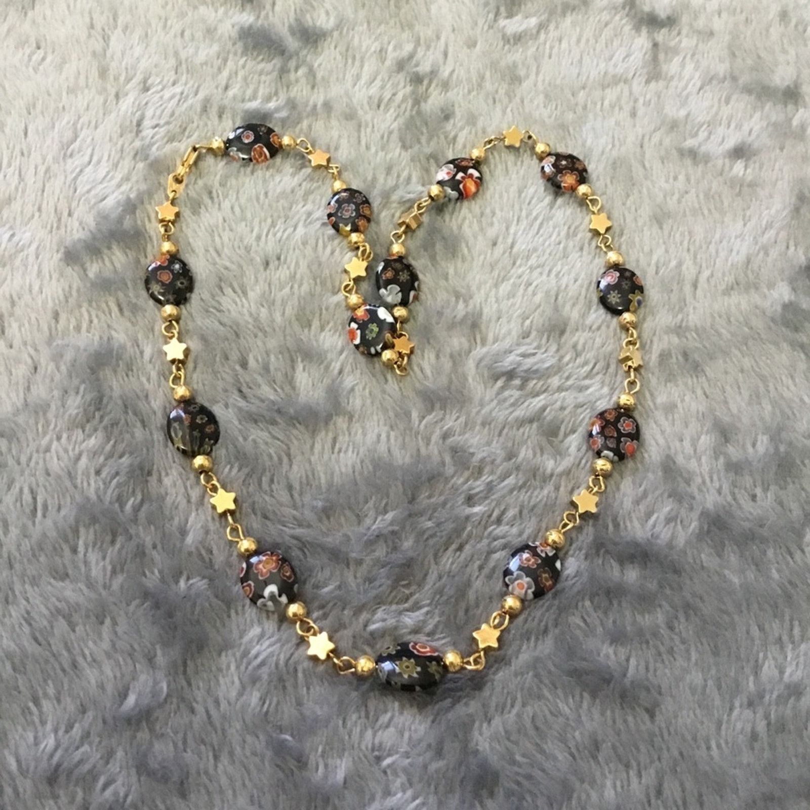 Other Gold Unique Multi-Bead Necklace Size ONE SIZE - 2 Thumbnail
