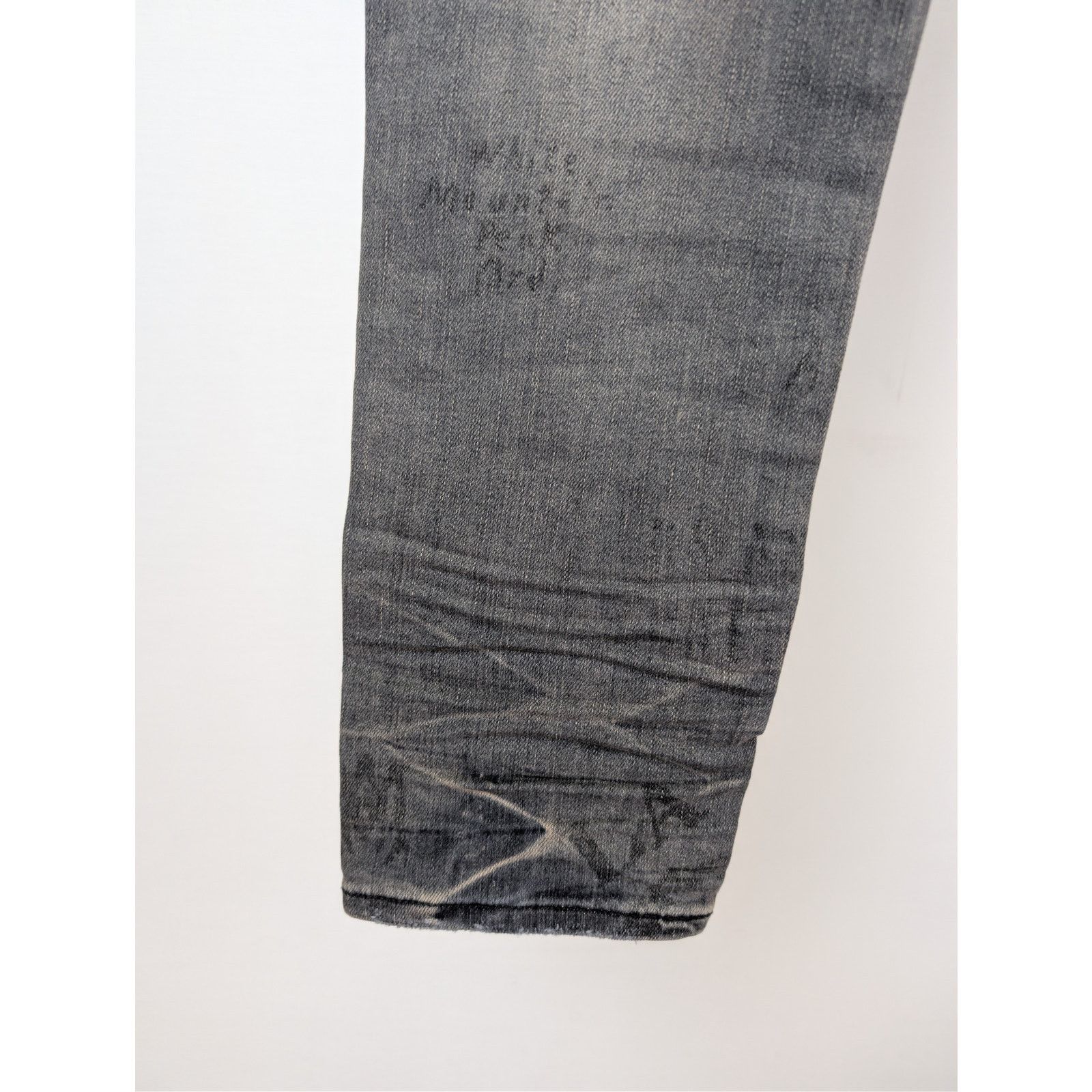 Amiri o1rshd1 Q:2 / Military Stencil Jean Denim Jeans in Grey 36 Size US 36 / EU 52 - 14 Thumbnail