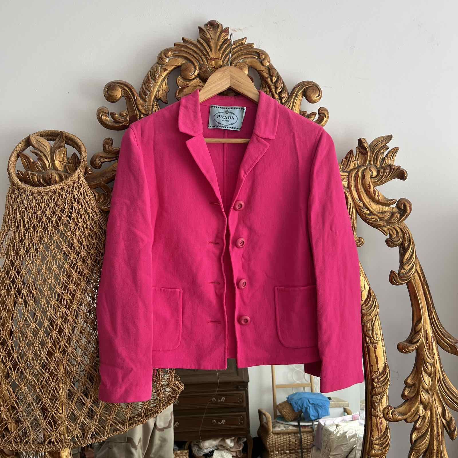 Prada PRADA Pink Barbie Blazer Jacket Sz 44 Size M / US 6-8 / IT 42-44 - 2 Thumbnail