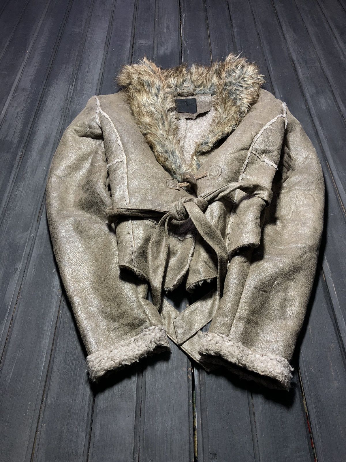 Japanese Brand VTG Avant Garde If Six Was Nine Style Fur Leather Jacket Size M / US 6-8 / IT 42-44 - 1 Thumbnail