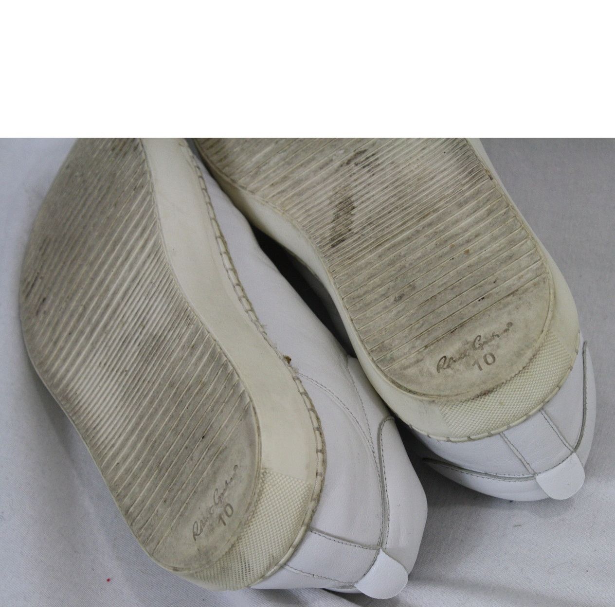 Robert Graham Robert Graham Sneakers Mens 10 White Leather Woven Toe Size US 10 / EU 43 - 14 Thumbnail