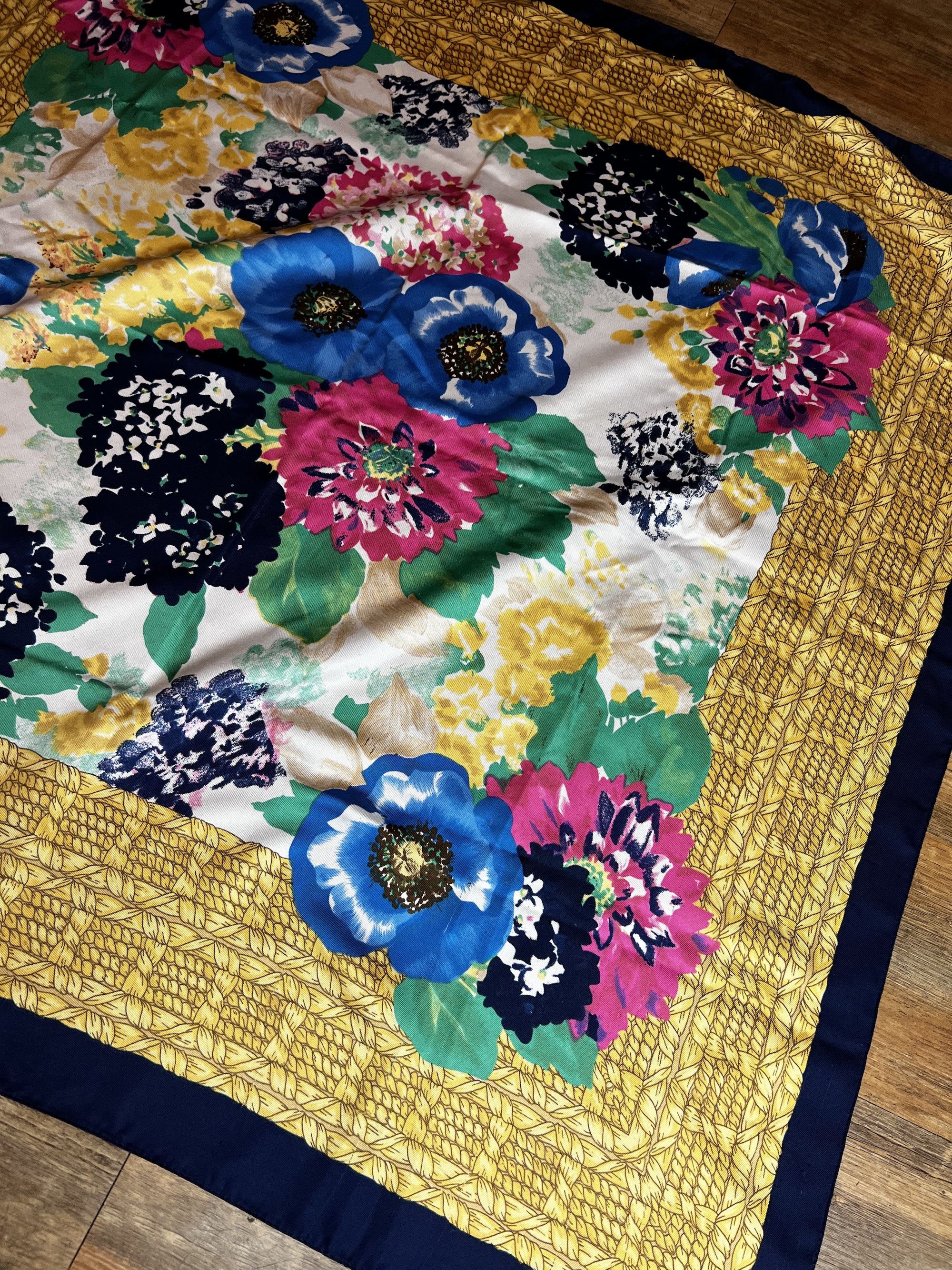 Vintage Vintage 1970's -1980's Worthingon Floral Print Scarf Size ONE SIZE - 5 Thumbnail
