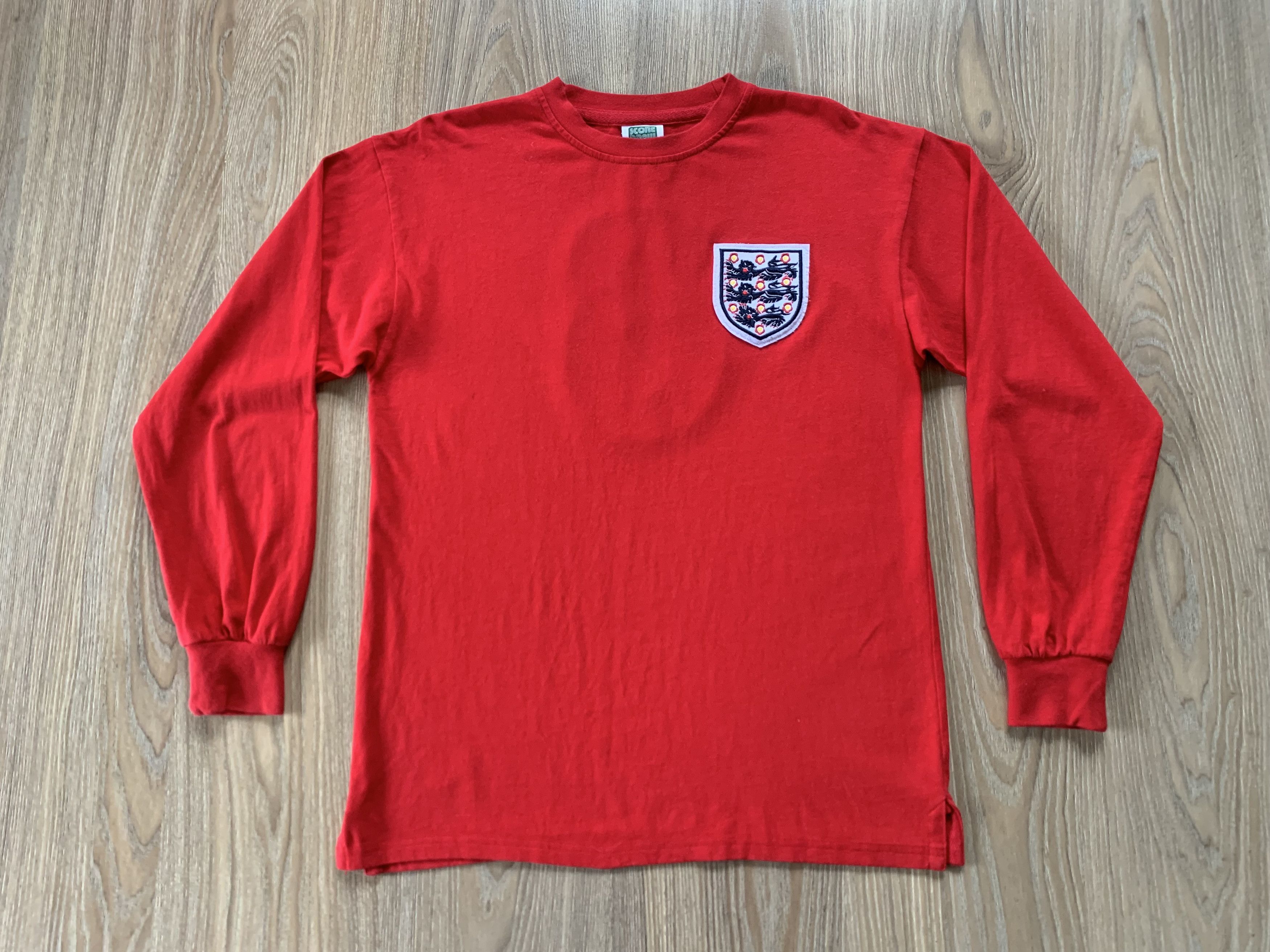 Vintage Score Draw Cotton England 6 Long Sleeve T-Shirt Size US M / EU 48-50 / 2 - 2 Thumbnail