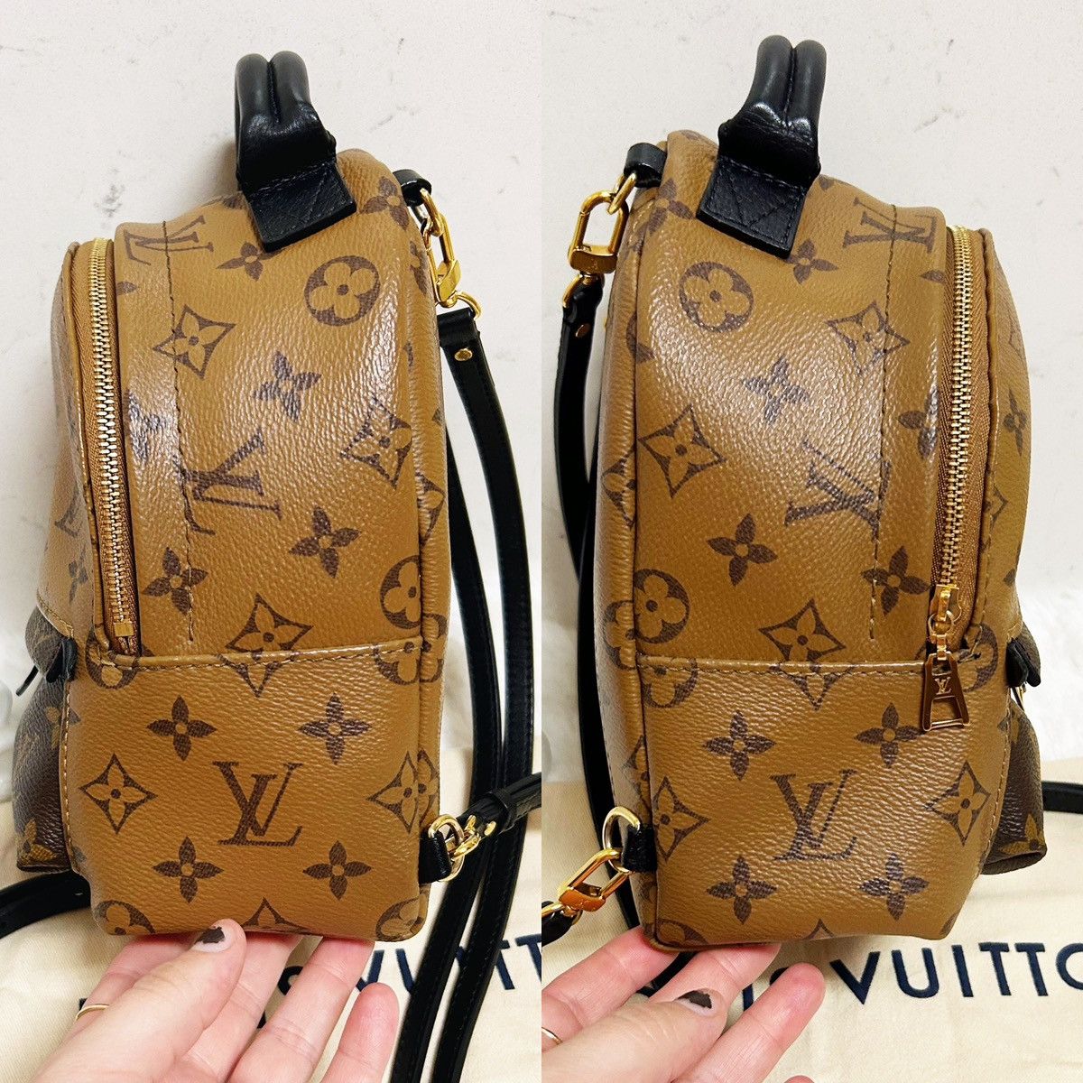 Louis Vuitton Authentic Louis Vuitton Reverse Mon. Palm Spr. Mini Backpack Size ONE SIZE - 6 Thumbnail