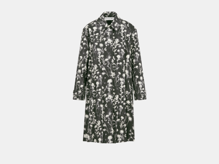 Dior o1w1db11225 421M53 Trench Coat in Black Size L / US 10 / IT 46 - 1 Thumbnail