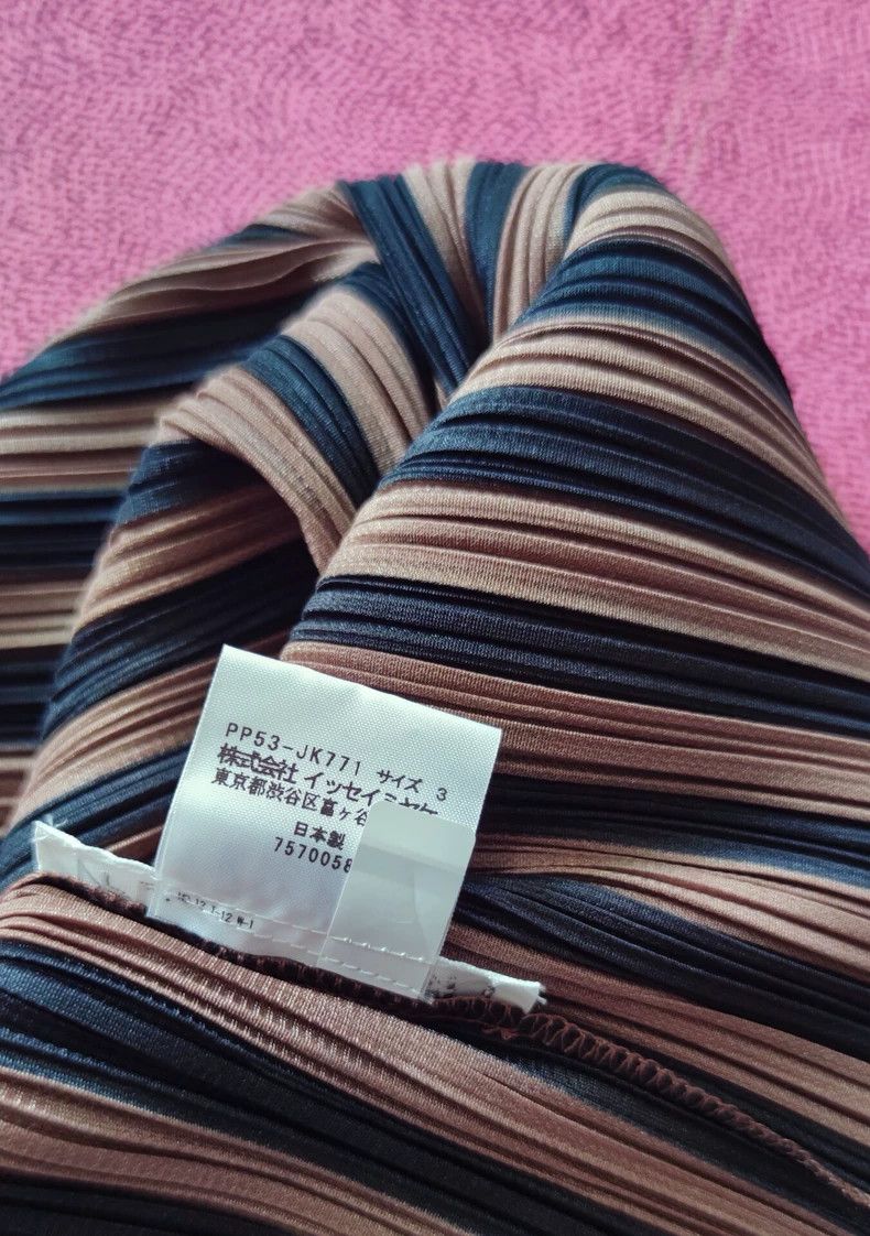 Issey Miyake Issey Miyake size:3 Coffee-colored striped vest Size M / US 6-8 / IT 42-44 - 5 Thumbnail