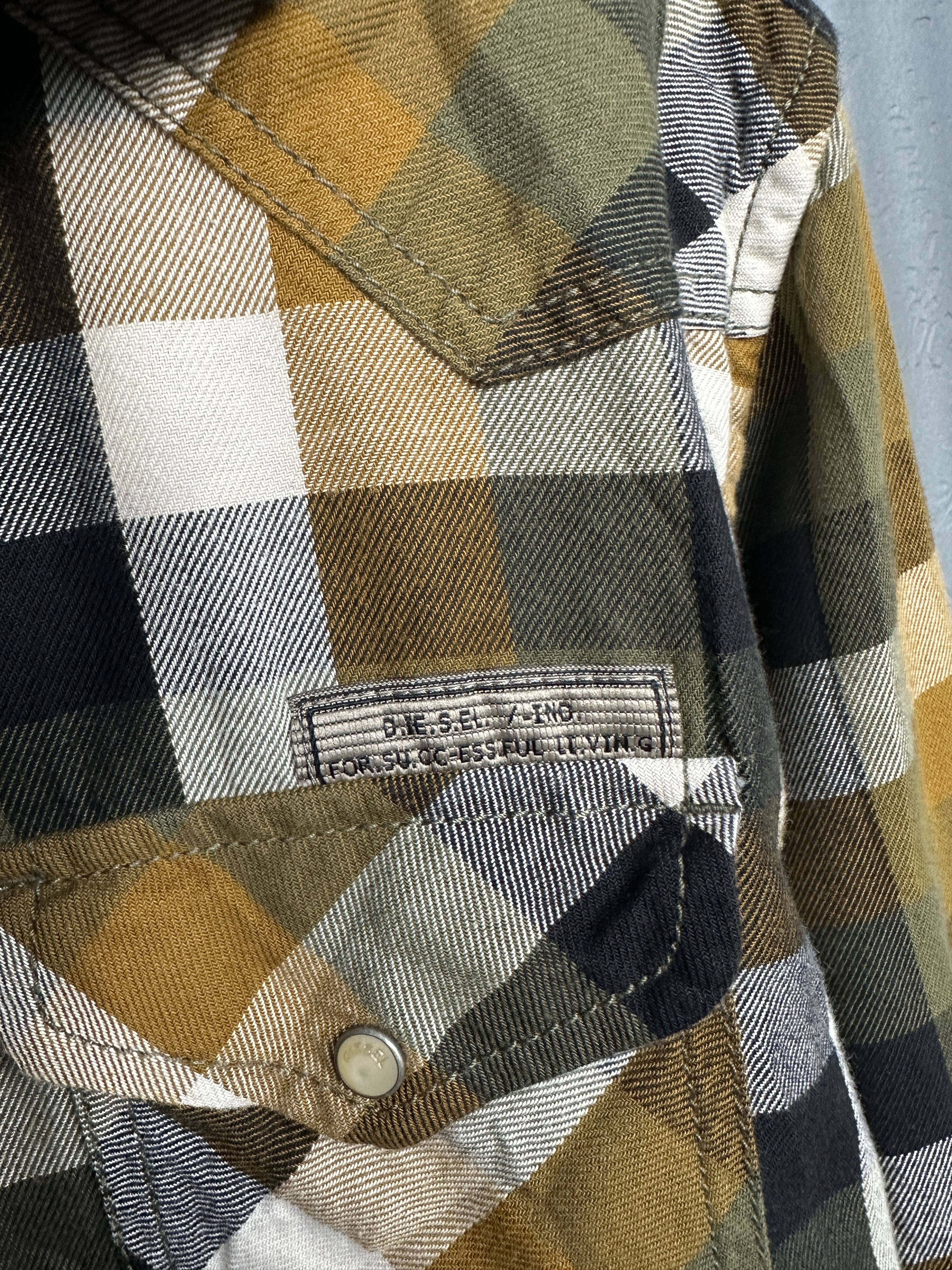 Diesel Diesel Mens Flannel Plaid Shirt Size US M / EU 48-50 / 2 - 3 Thumbnail