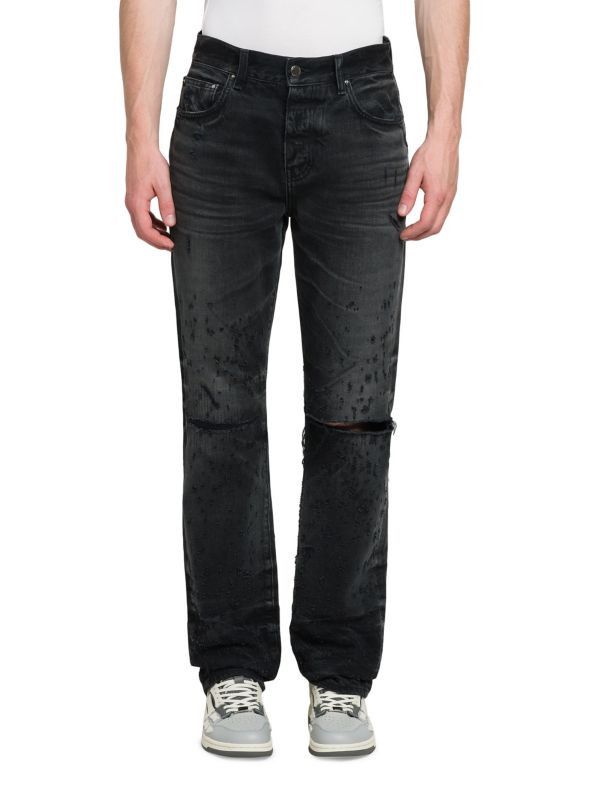 Amiri os11x0625 Shotgun Straight-Leg Jeans in Faded Black Size US 30 / EU 46 - 1 Thumbnail