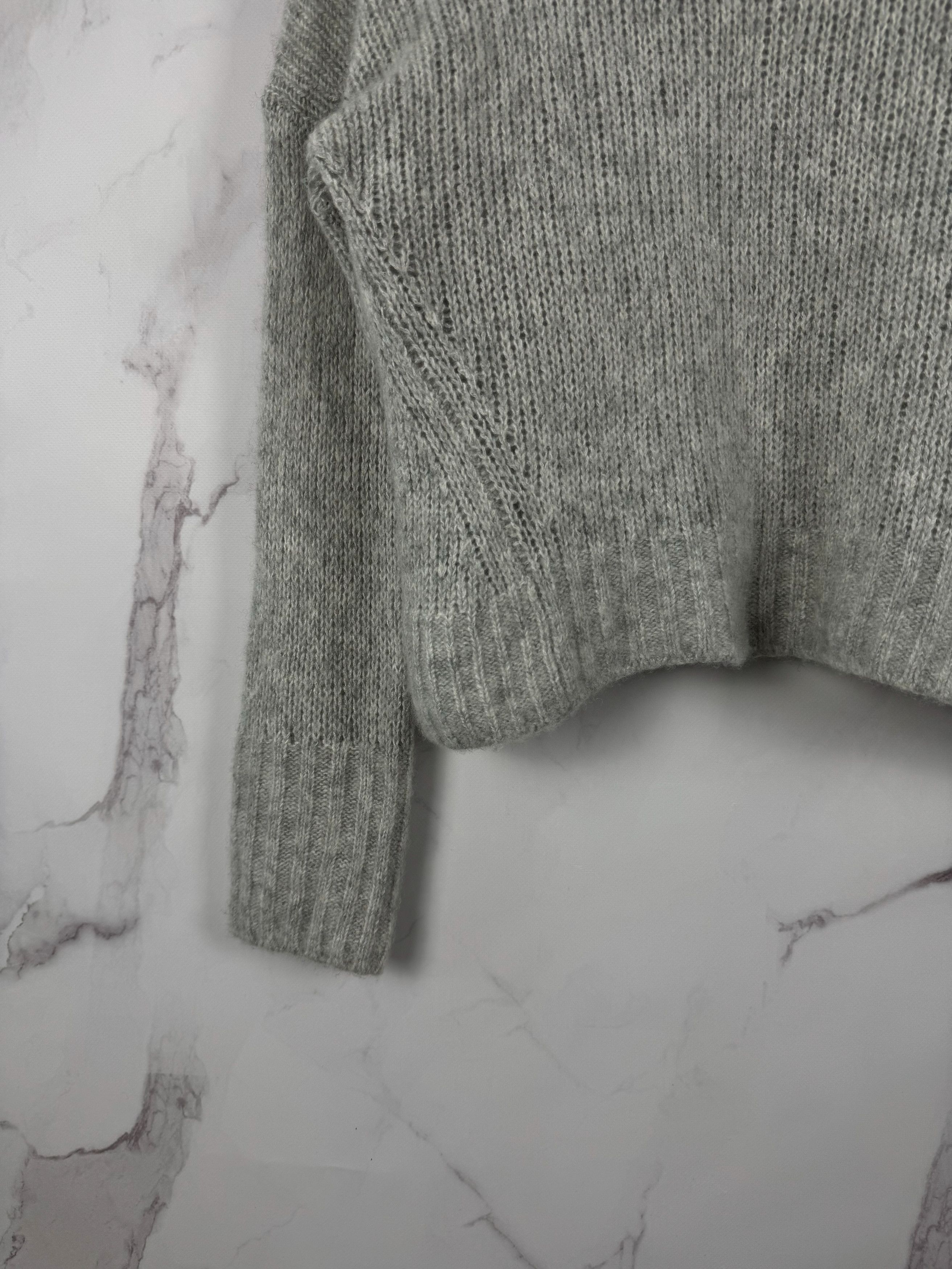ME+EM ME+EM Cashmere Silk Blend Sweater Gray Casual Style Size M Size M / US 6-8 / IT 42-44 - 3 Thumbnail