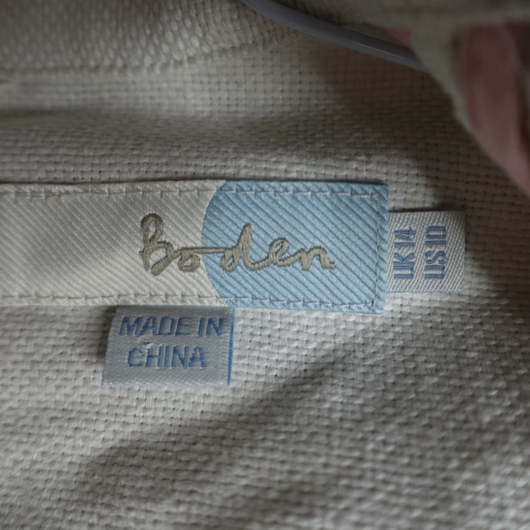 Boden Boden Womens Jacket 10 White Crochet Band Collar Tang Blazer Coat Shirt Jacket Knit Cotton Long Sleeve Casual Business Womens Size L / US 10 / IT 46 - 3 Thumbnail