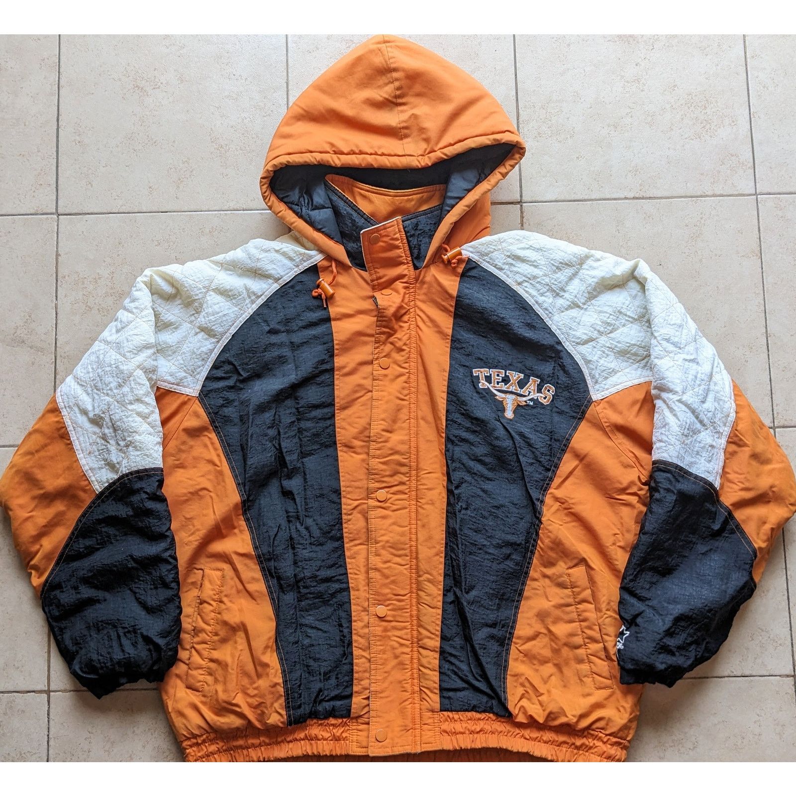 Vintage 1990s 2024 Texas Longhorns UT Austin Starter College Football Puffer Jacket