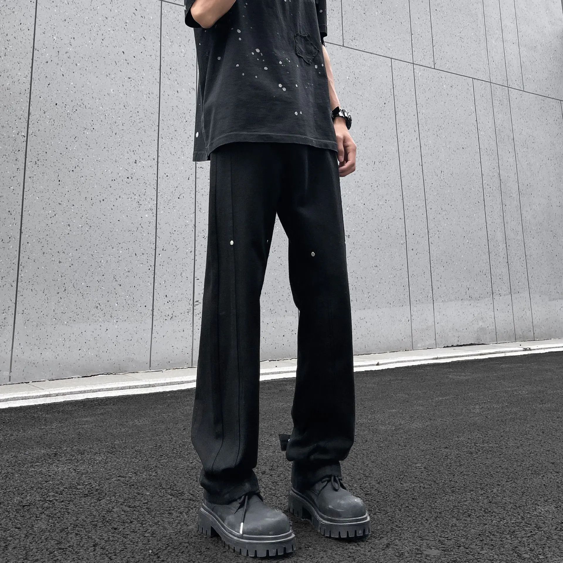 Japanese Brand × Jean Retro loose straight leg micro flared jeans Size US 32 / EU 48 - 2 Thumbnail
