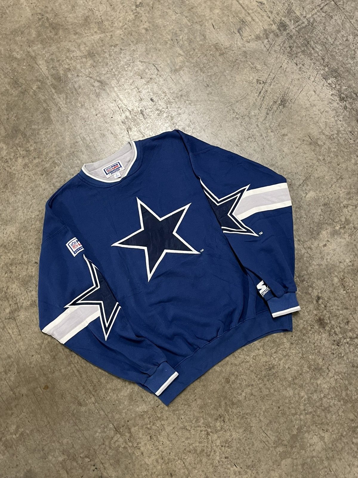 Vintage Vintage 90s Dallas cowboys starter sweatshirt rare NFL Size US L / EU 52-54 / 3 - 2 Thumbnail